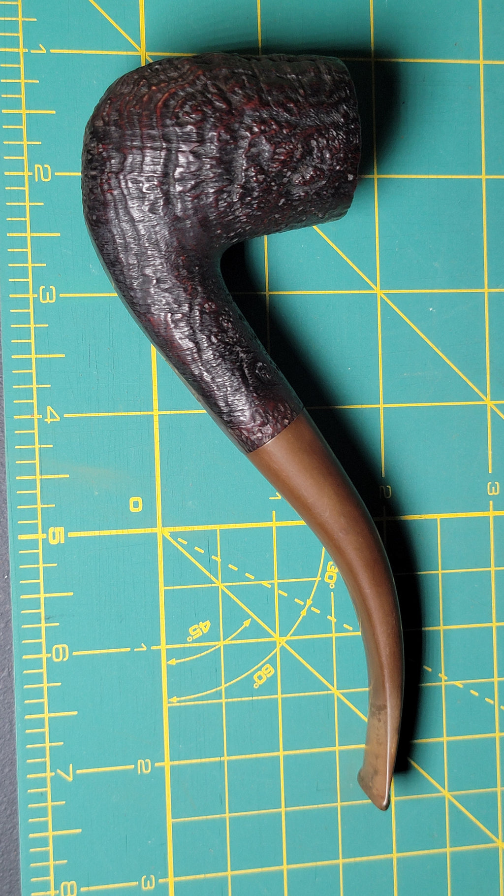 Dunhill Shell Briar 1962 Bent Billiard Pipe 120 F/T Size 4S Made in England