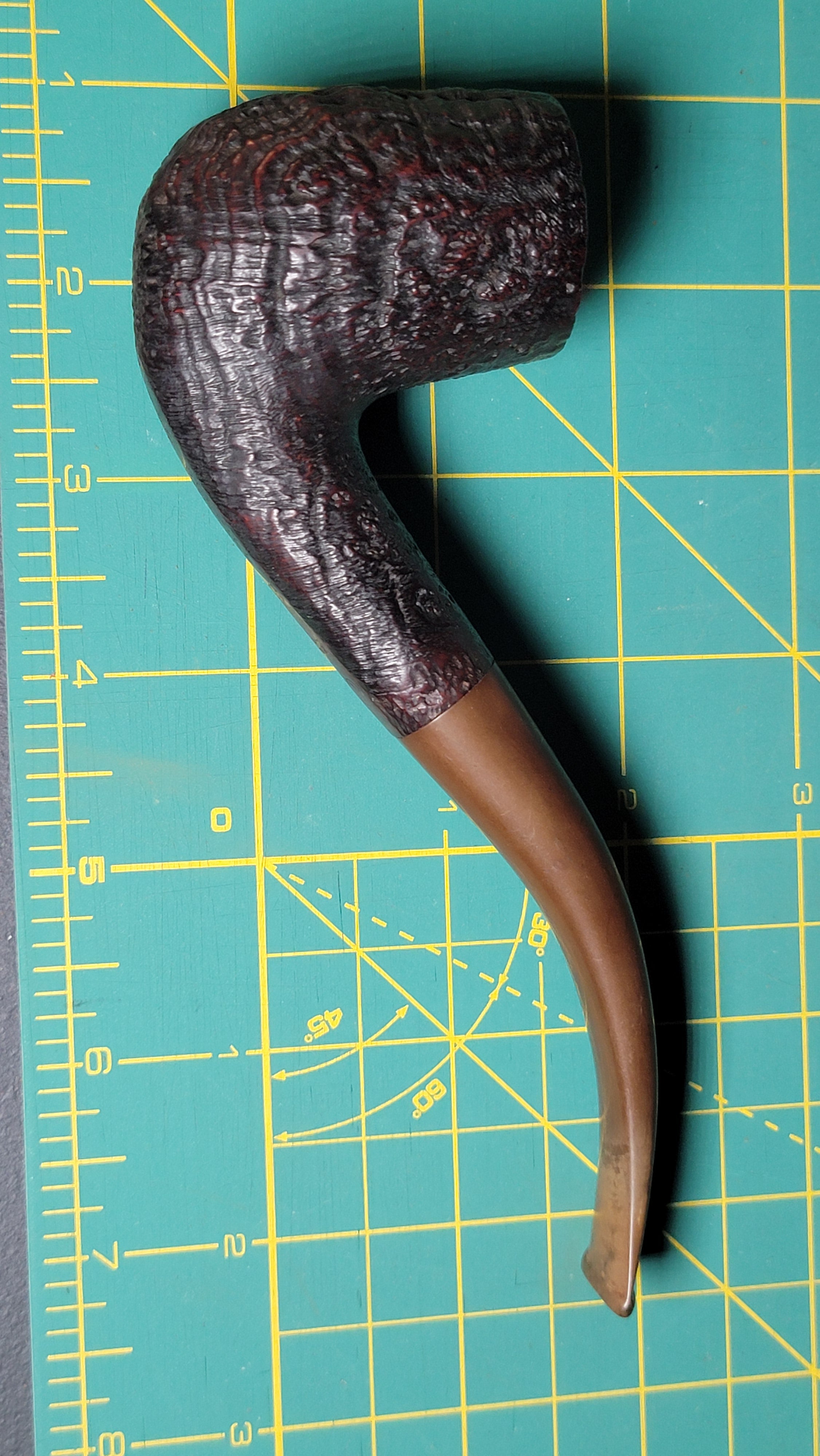 Dunhill Shell Briar 1962 Bent Billiard Pipe 120 F/T Size 4S Made in England