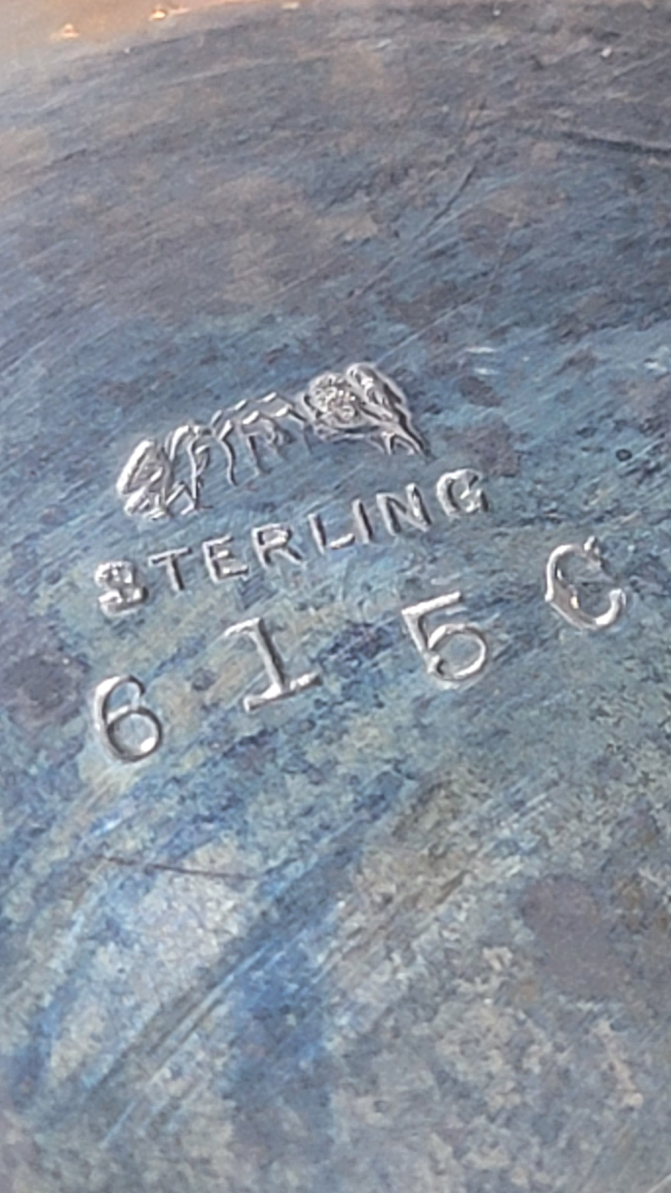 1936 Gorham Sterling Silver Waste Bowl Georgian Hand Chased 925 Silver