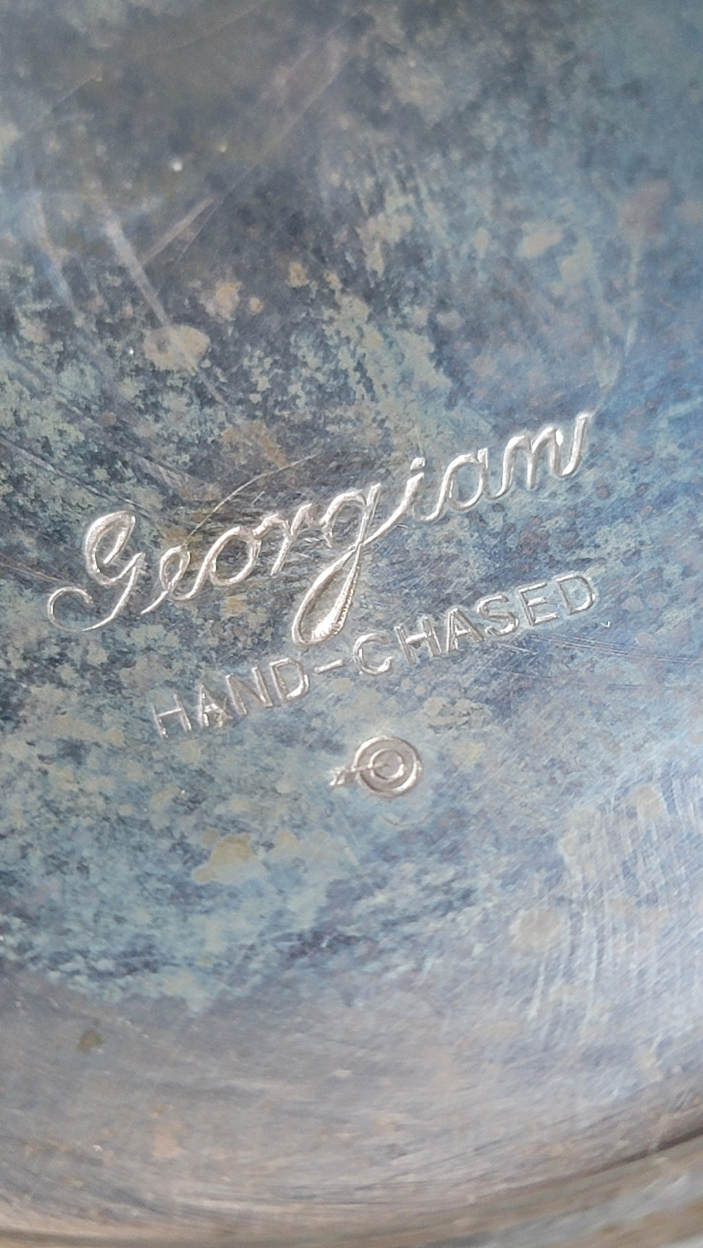 1936 Gorham Sterling Silver Waste Bowl Georgian Hand Chased 925 Silver