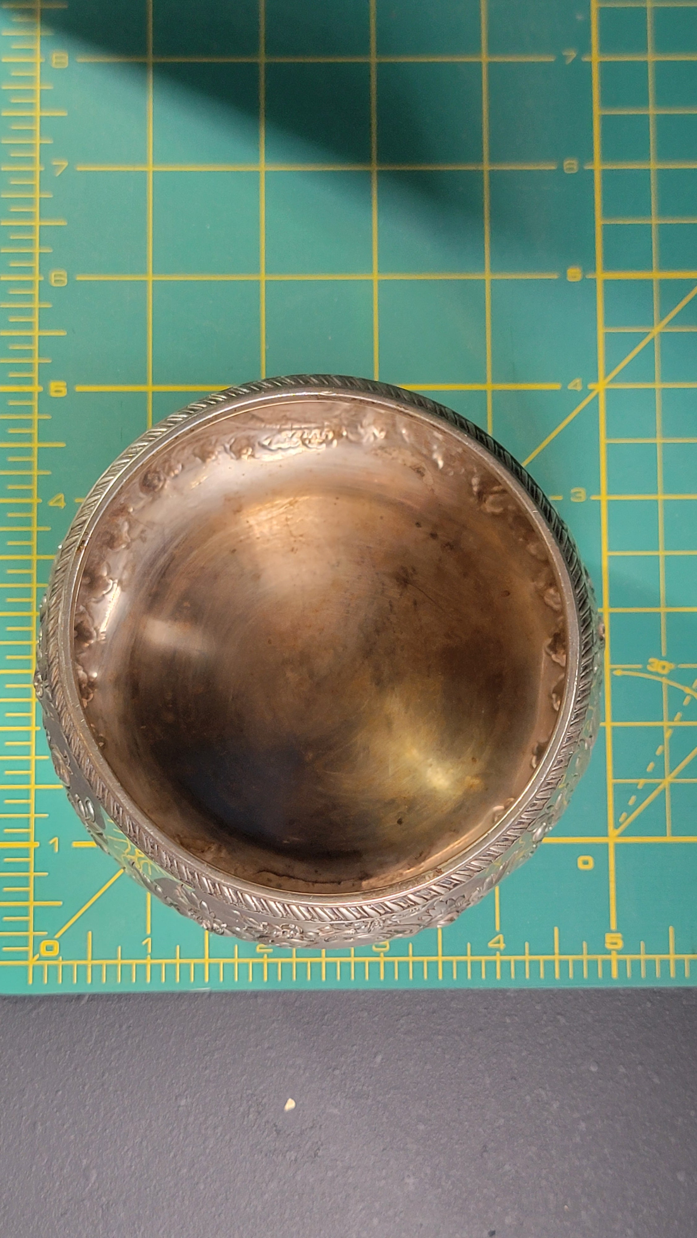 1936 Gorham Sterling Silver Waste Bowl Georgian Hand Chased 925 Silver