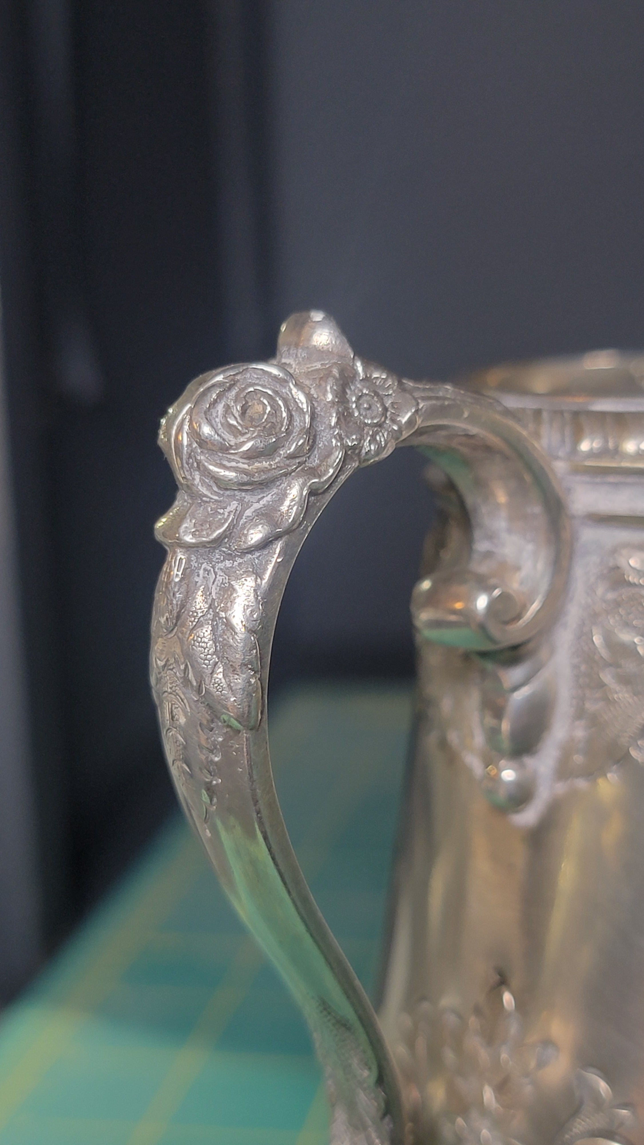 1936 Gorham Sterling Silver Creamer Georgian Hand Chased 925 Silver