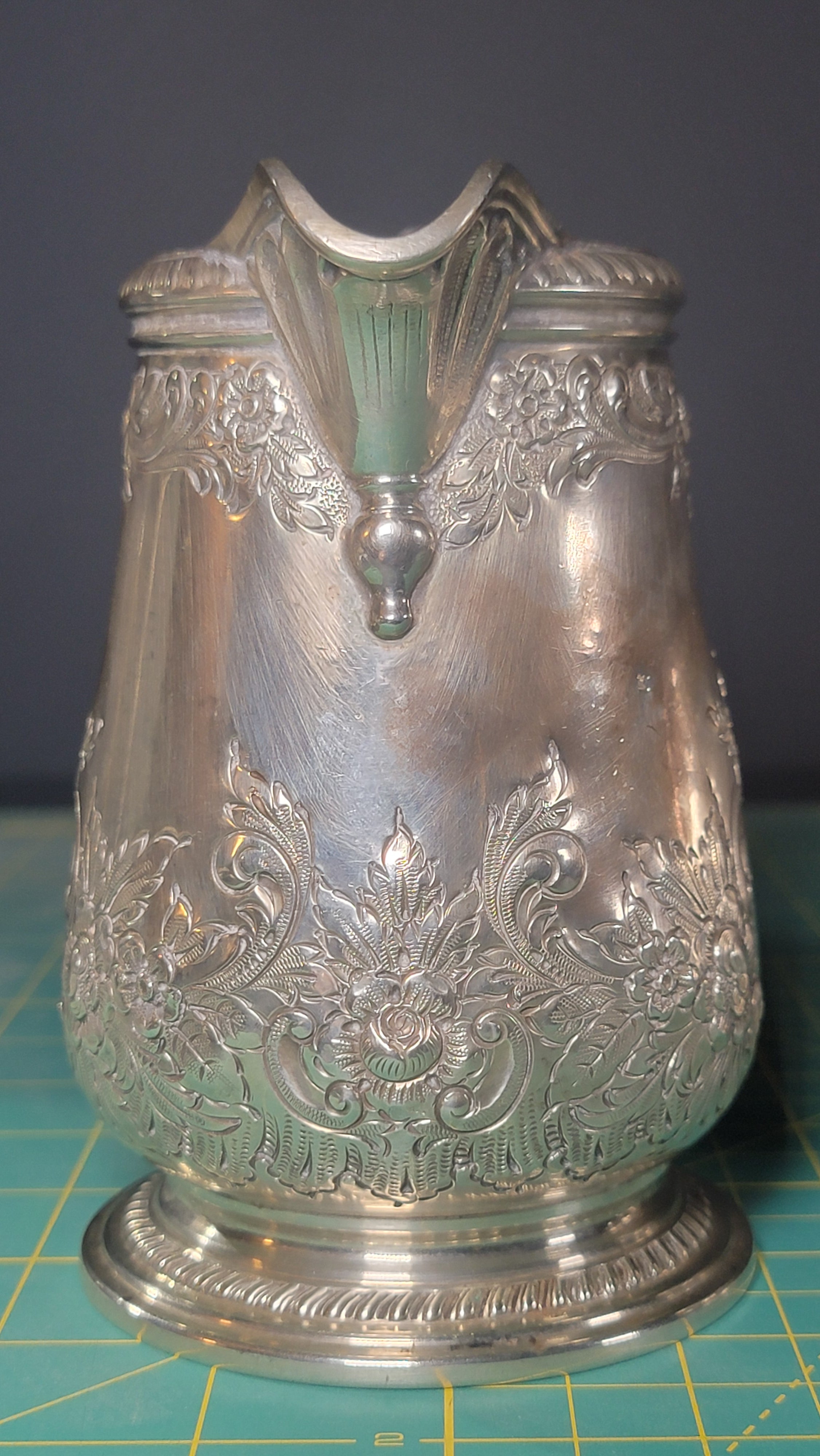1936 Gorham Sterling Silver Creamer Georgian Hand Chased 925 Silver