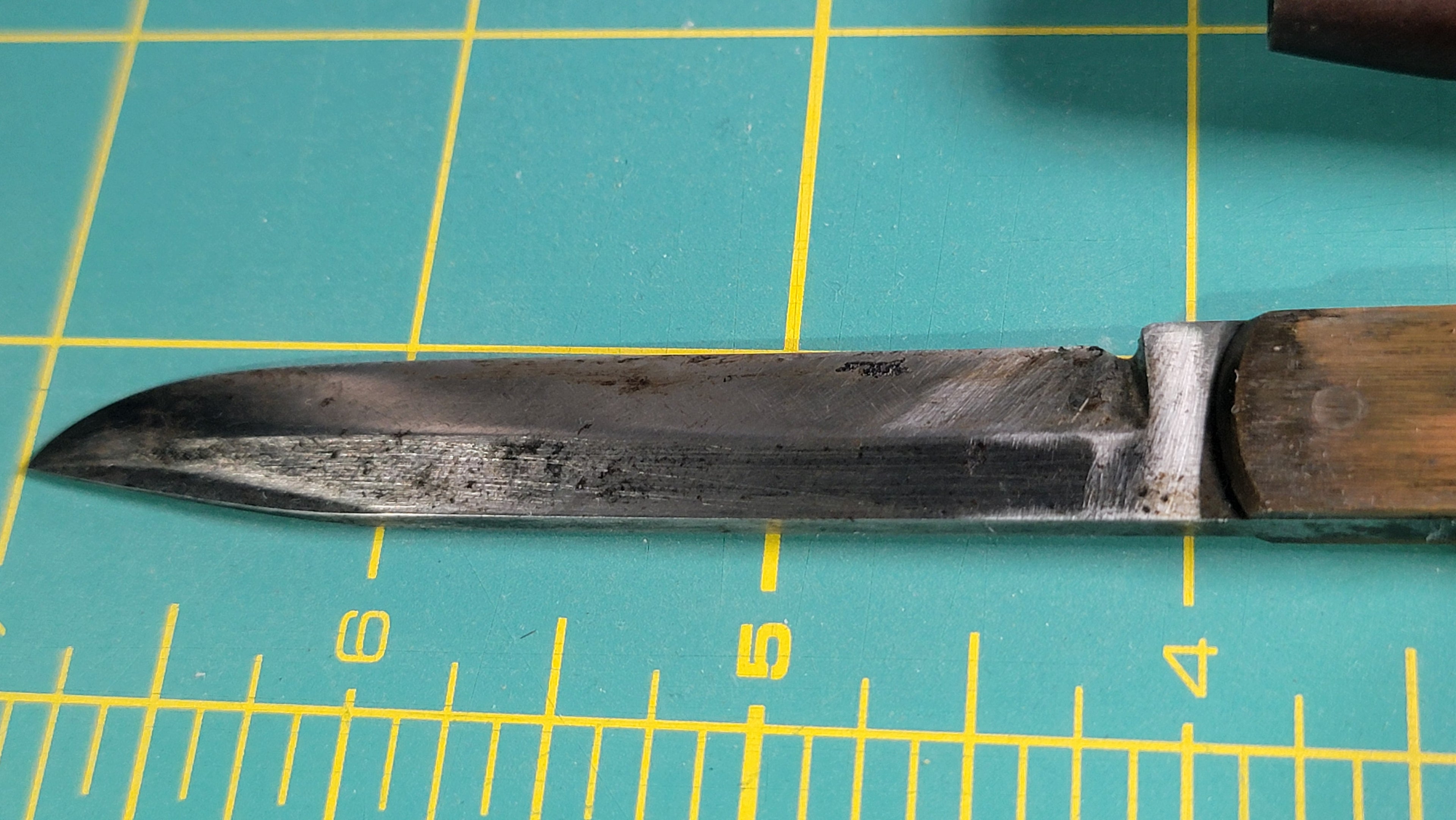 Antique Joh. Engström Eskilstuna Barrel Folding Knife - Curly Birch Handle - c.1874-1917