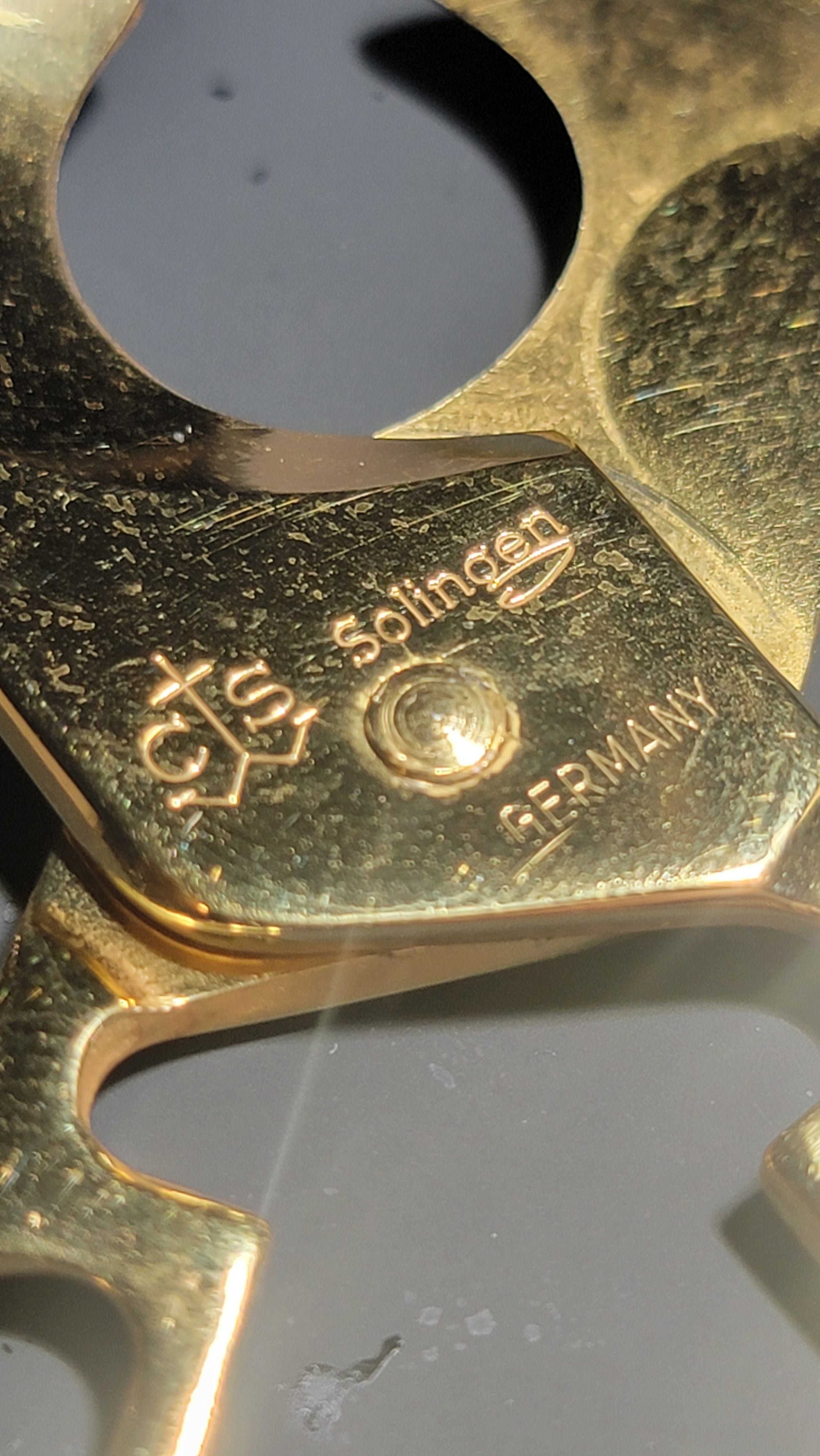 3 Premium Cigar Cutters - 2 Solingen Germany + 1 Prometheus - Vintage Gold Finish