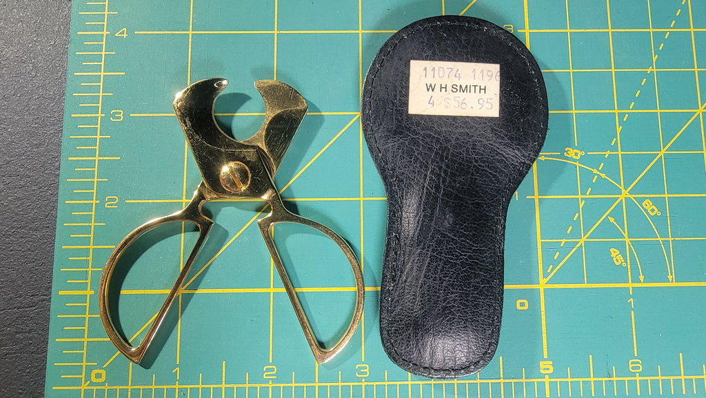 3 Premium Cigar Cutters - 2 Solingen Germany + 1 Prometheus - Vintage Gold Finish