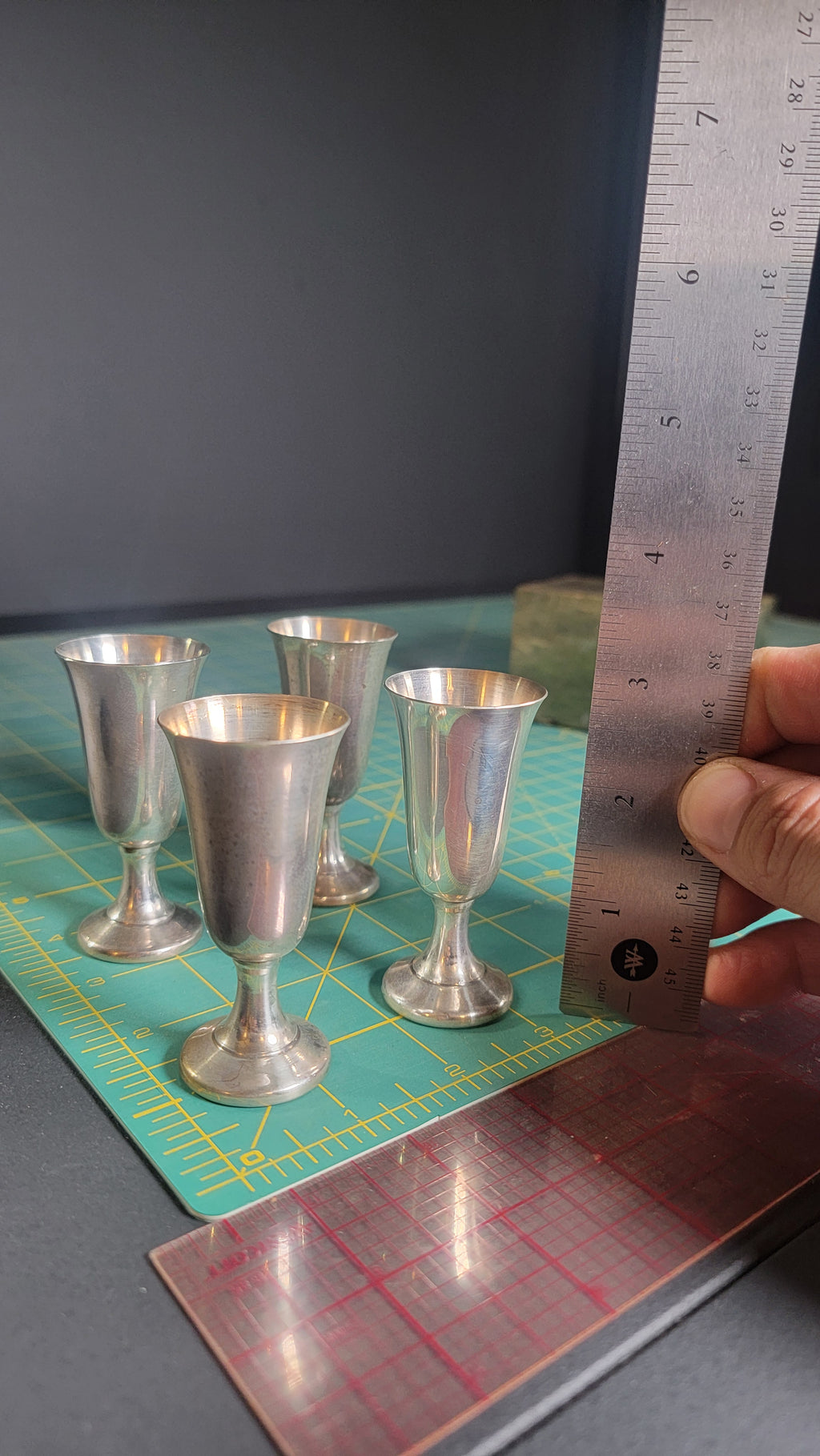 Wallace Sterling #12 Cordials Set of 4 - Original Box - 1930s-1950s - No Monograms