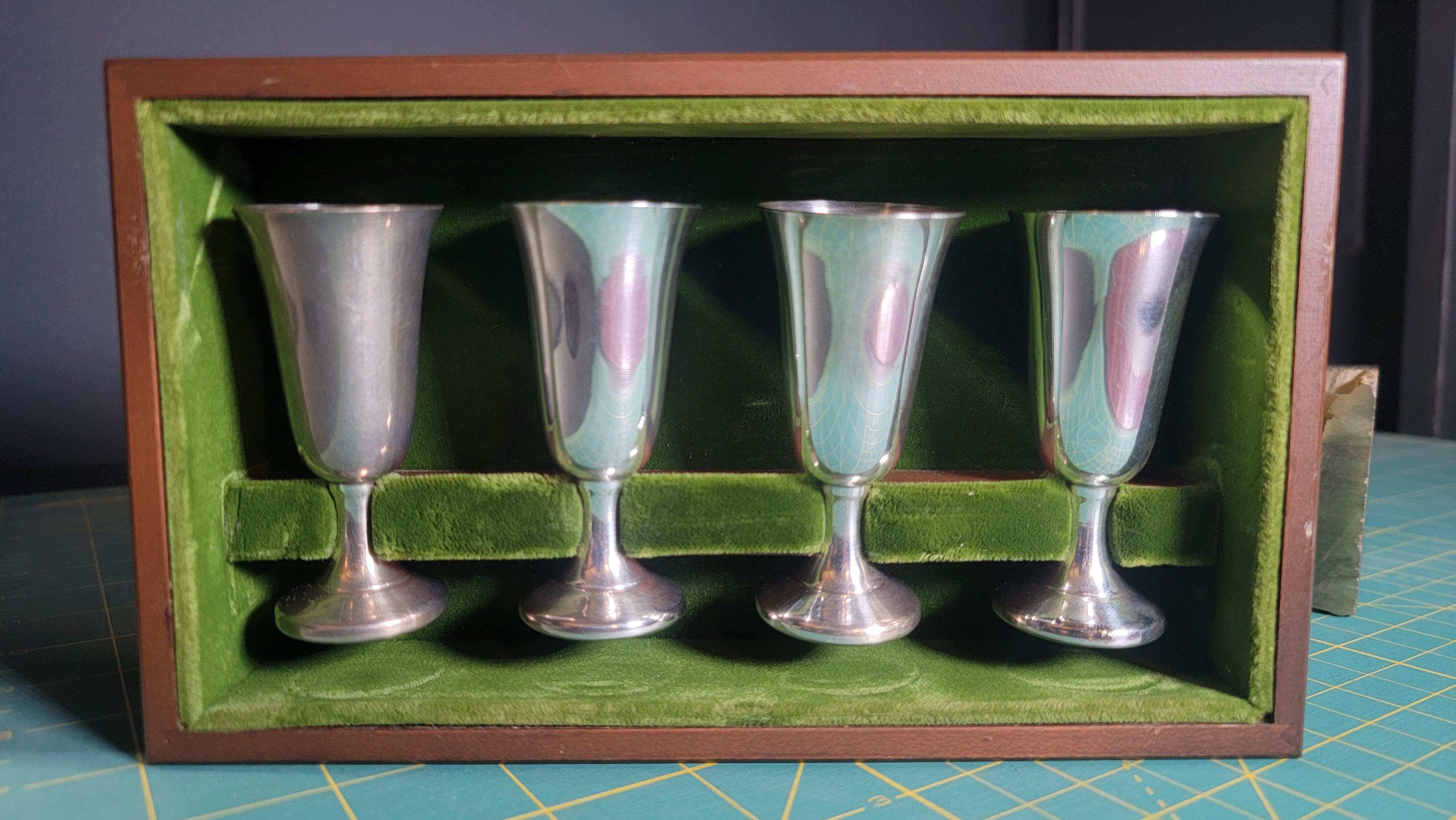 Wallace Sterling #12 Cordials Set of 4 - Original Box - 1930s-1950s - No Monograms