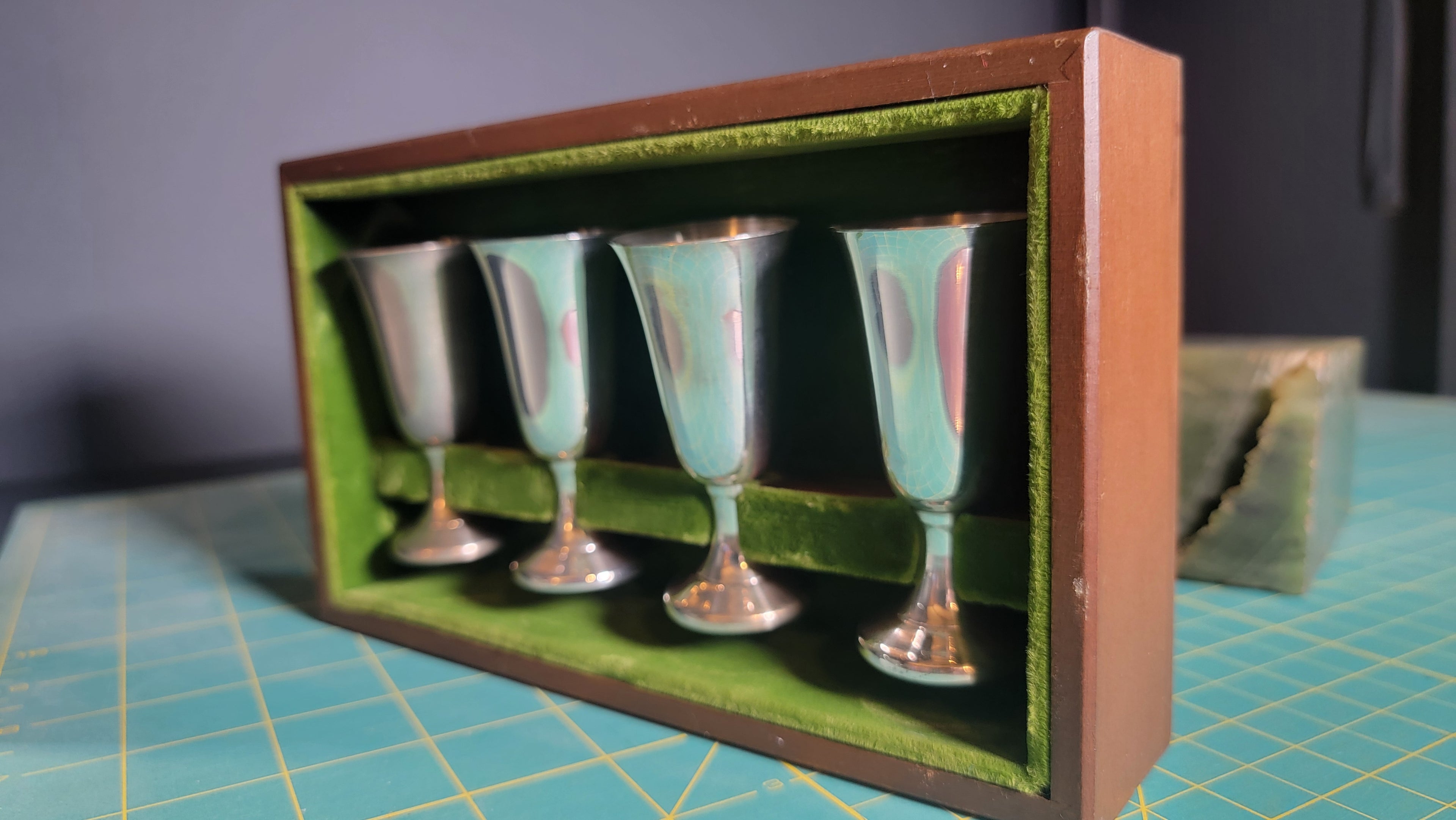 Wallace Sterling #12 Cordials Set of 4 - Original Box - 1930s-1950s - No Monograms