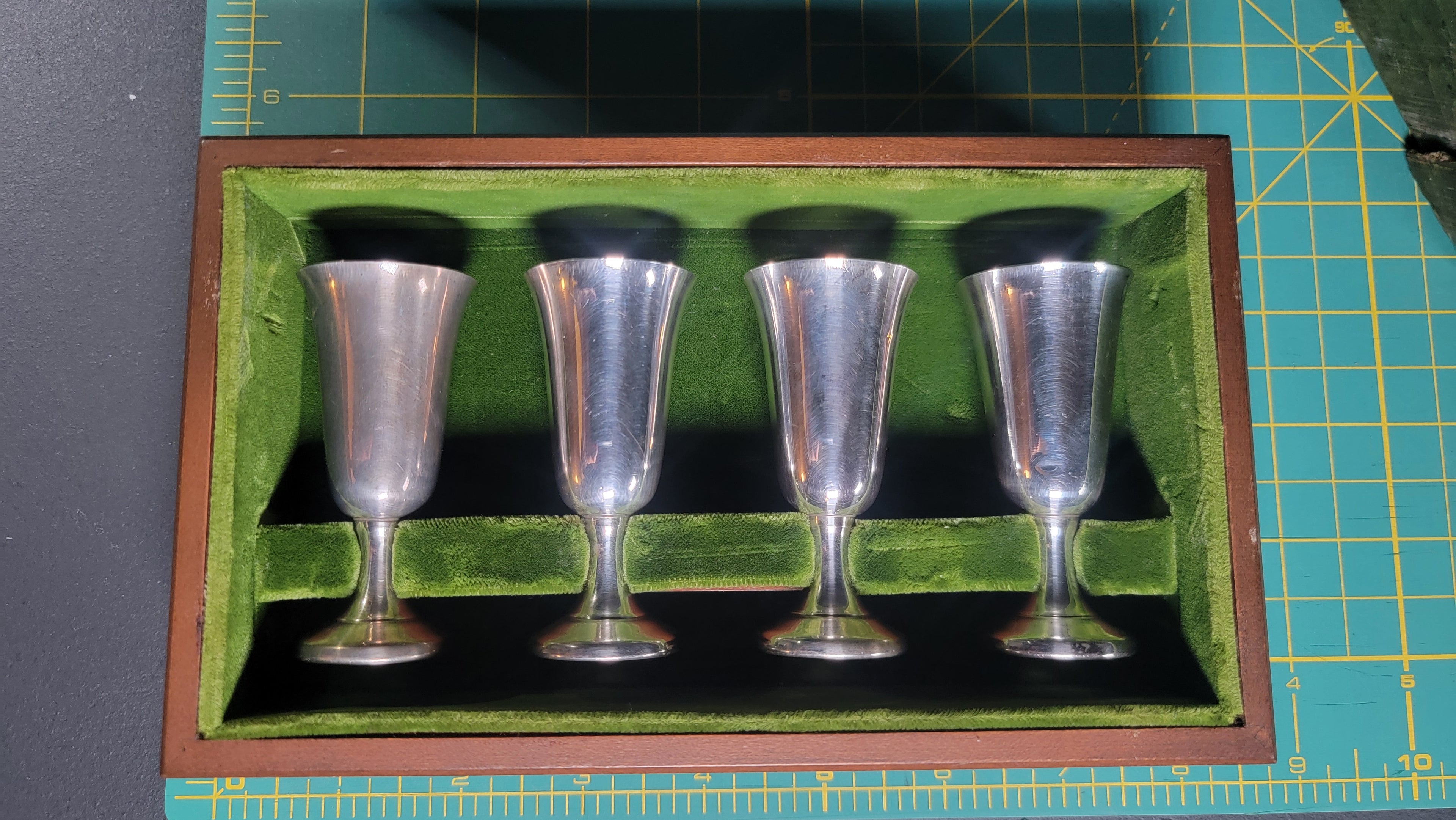 Wallace Sterling #12 Cordials Set of 4 - Original Box - 1930s-1950s - No Monograms