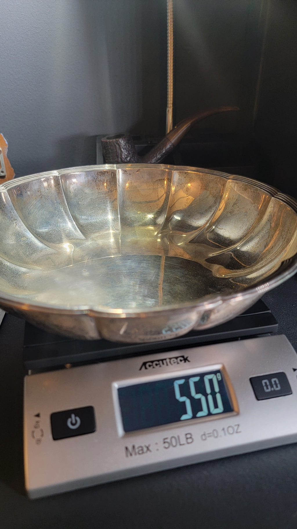 Tiffany & Co. Sterling Silver Scalloped Bowl - Art Deco Era 1915 - 550g