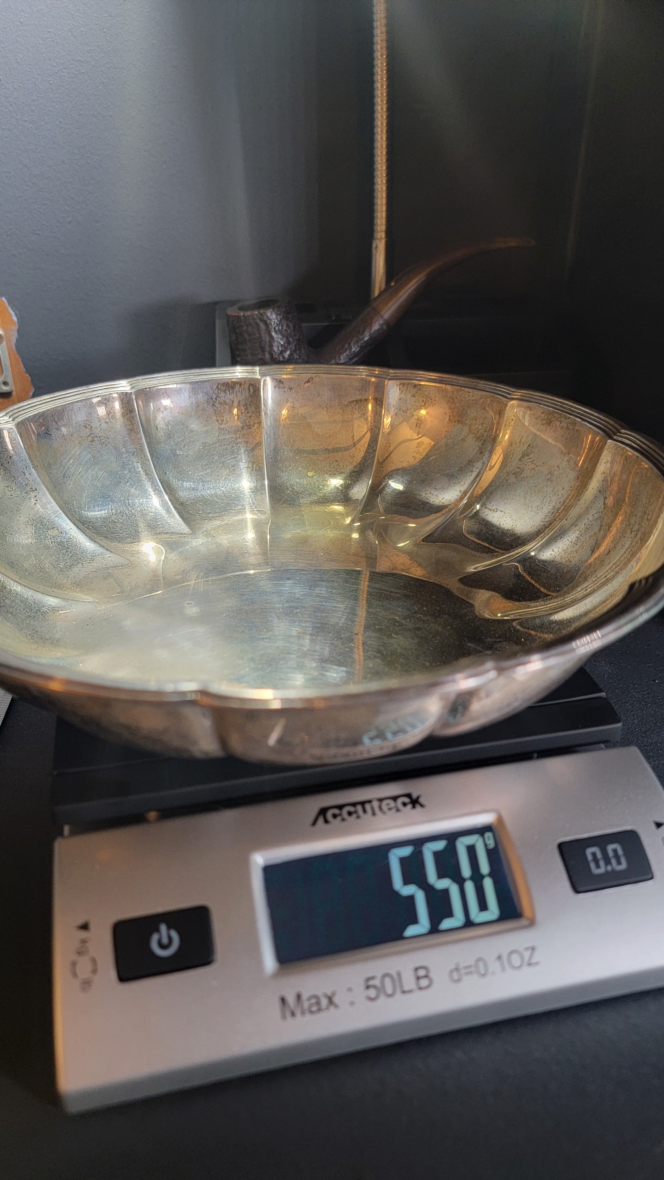 Tiffany & Co. Sterling Silver Scalloped Bowl - Art Deco Era 1915 - 550g