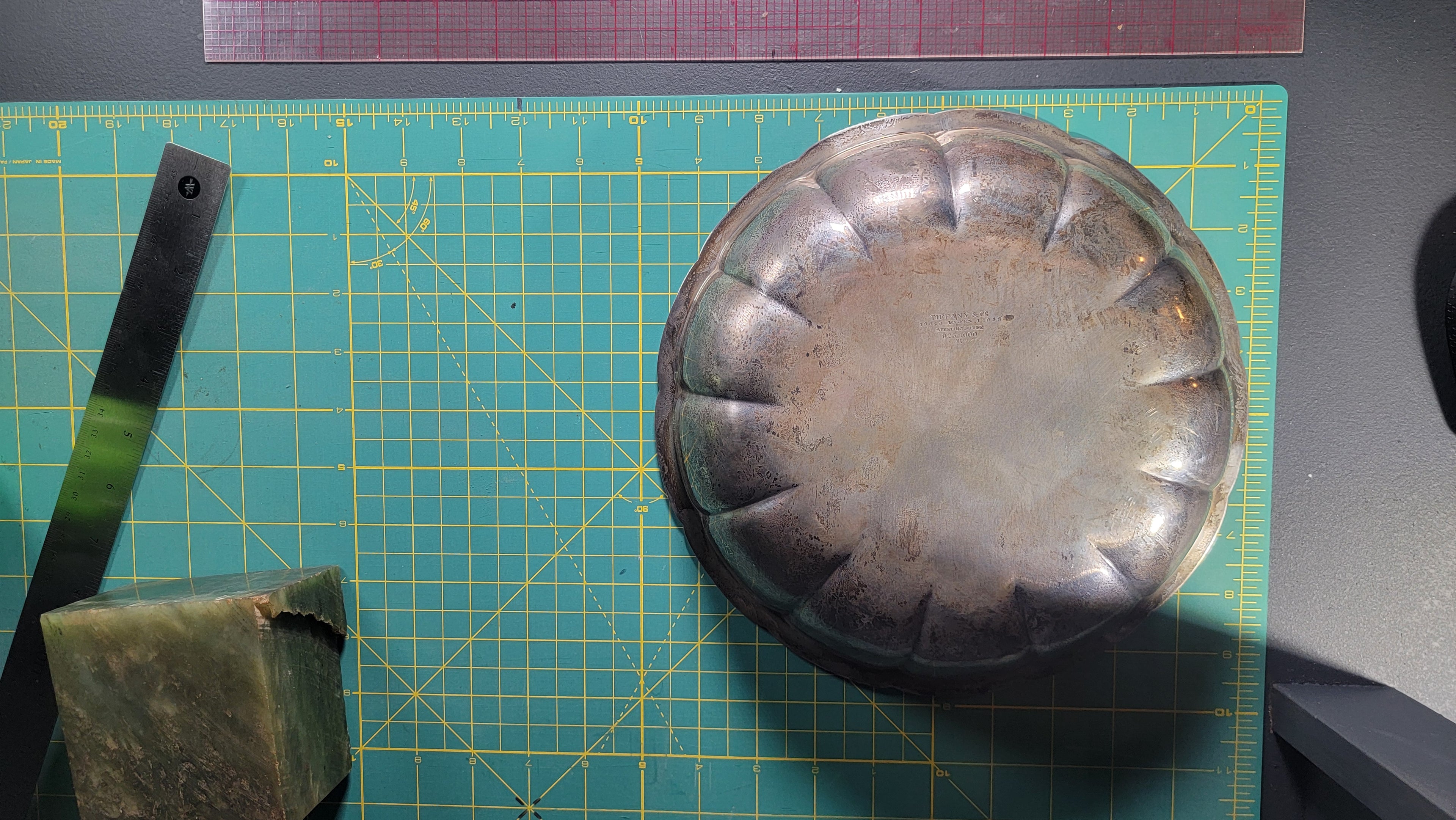 Tiffany & Co. Sterling Silver Scalloped Bowl - Art Deco Era 1915 - 550g