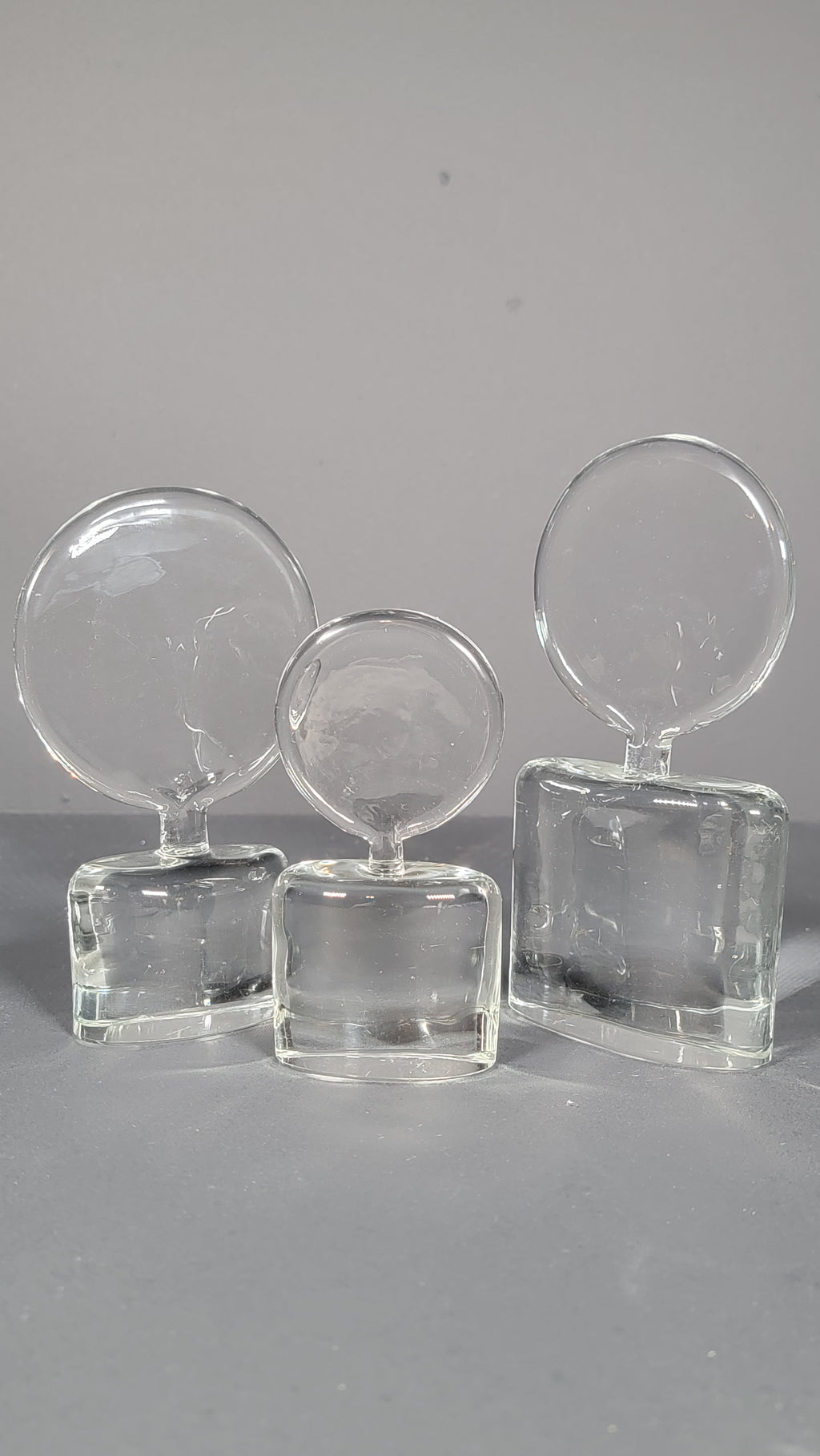 Set of 3 Renato Toso "Famiglia" Glass Ingot Sculptures - Fratelli Toso - Early 1960s