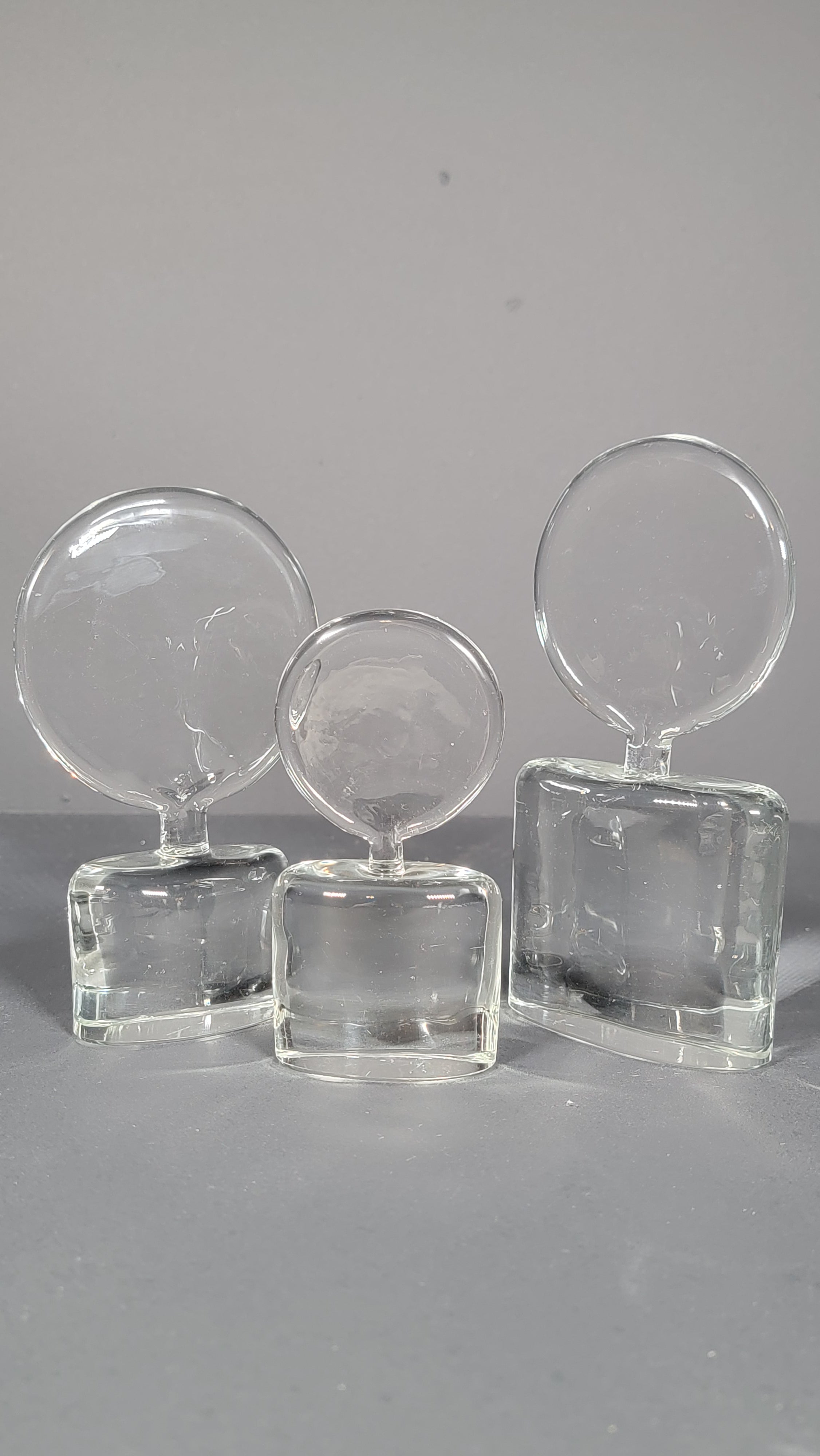 Set of 3 Renato Toso "Famiglia" Glass Ingot Sculptures - Fratelli Toso - Early 1960s