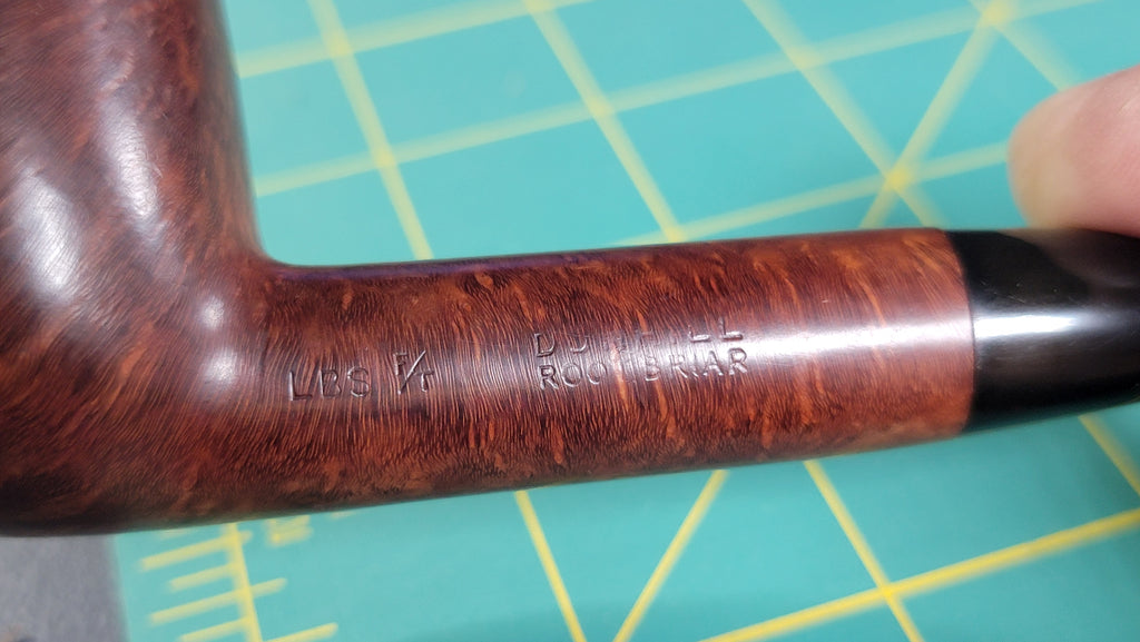 1961 Dunhill Root Briar LBS F/T - Large Saddle Billiard - Group 4R - Made in England