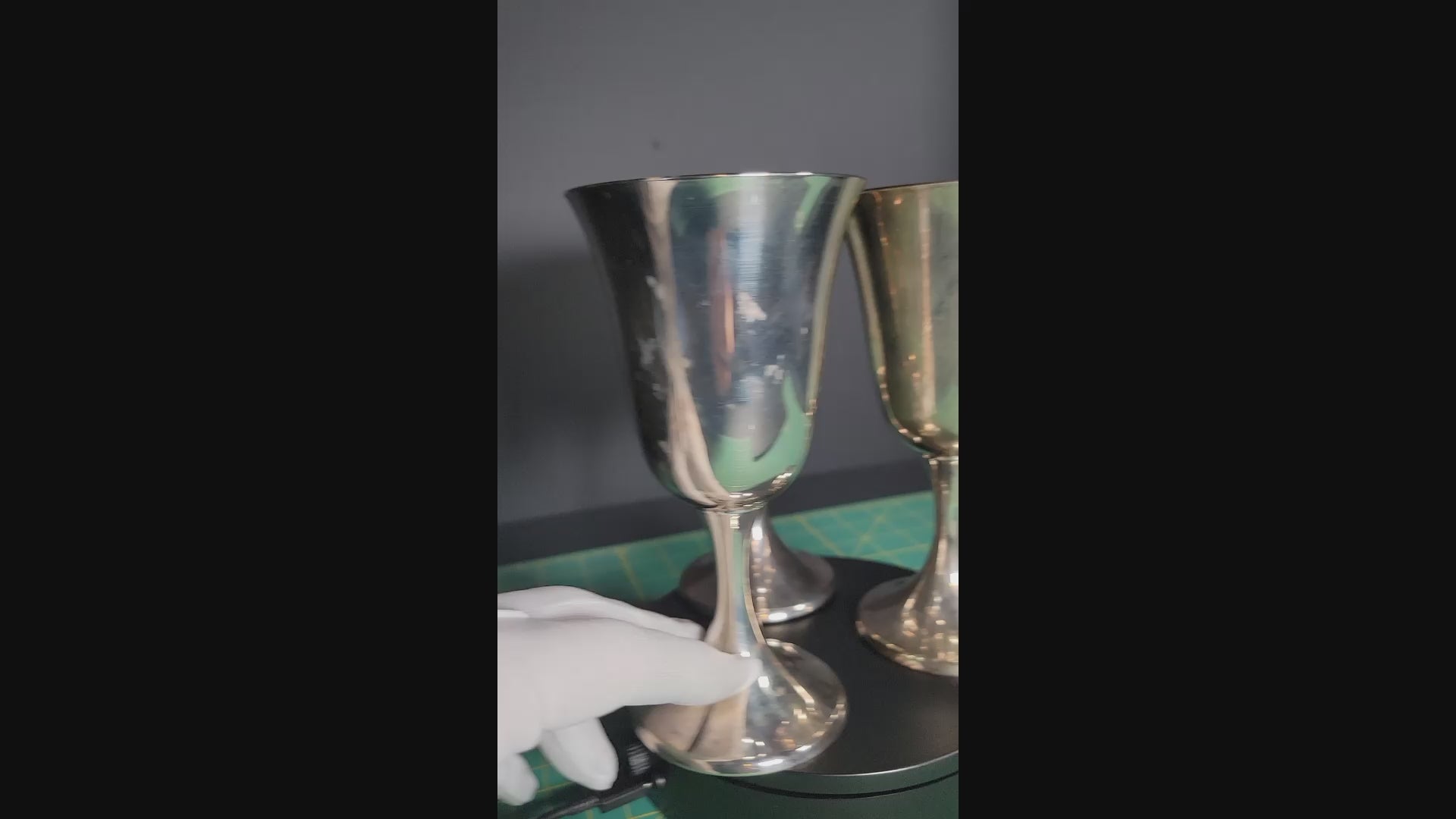 Gorham Sterling Silver Goblets Model 272 - Set of 3 - 546g Solid .925 Silver