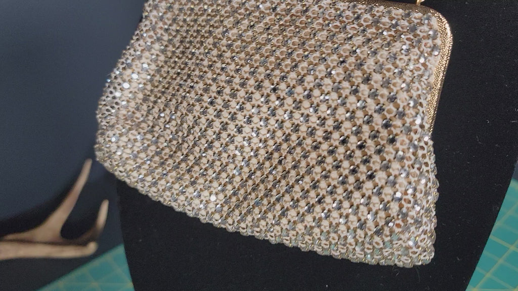 Vintage Walborg Rhinestone Purse - Made in Western Germany - Late 1950s/Early 1960s