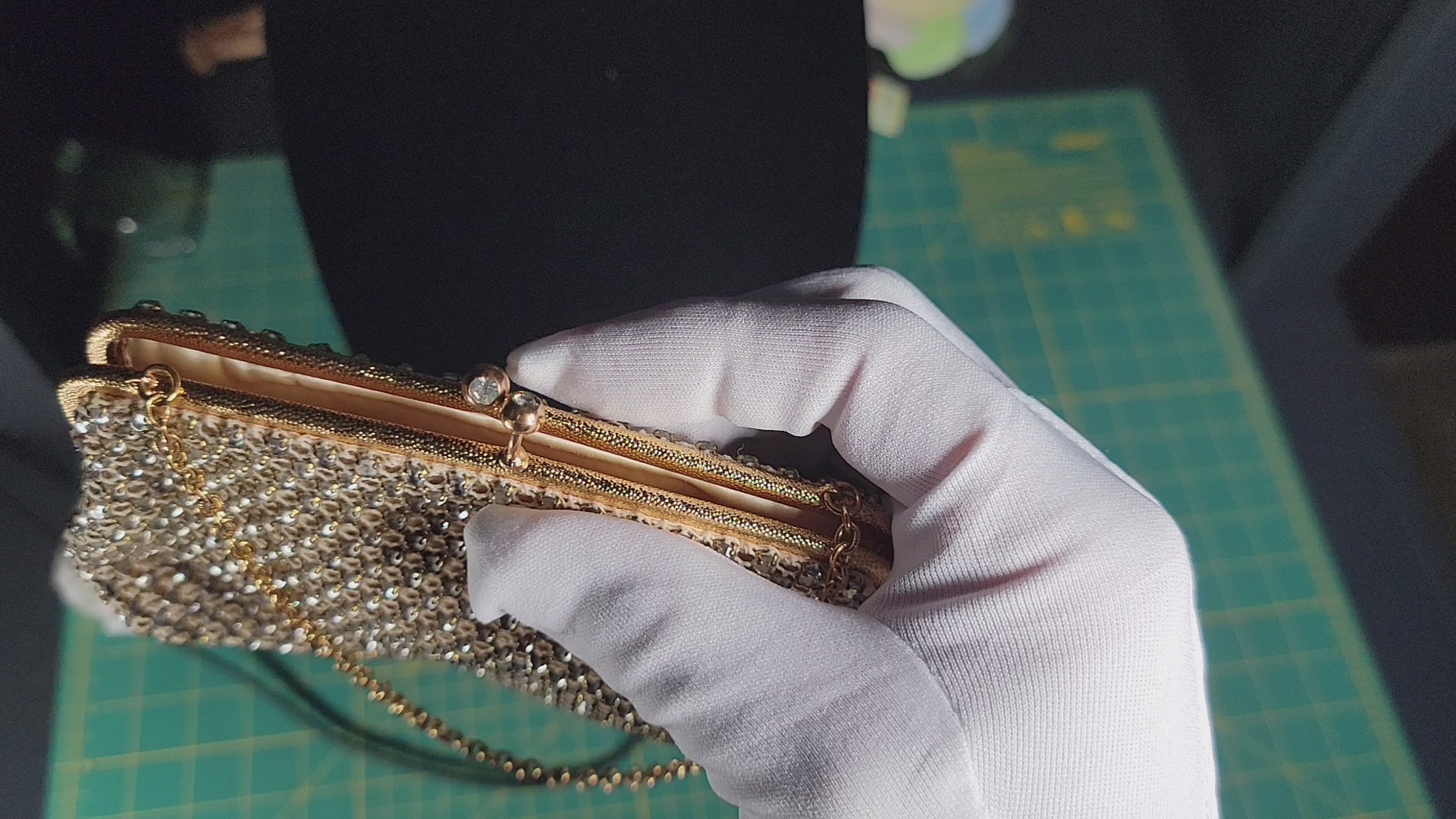 Vintage Walborg Rhinestone Purse - Made in Western Germany - Late 1950s/Early 1960s
