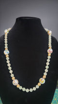 Vintage Cloisonné & Jadeite Necklace - 1920s-1940s