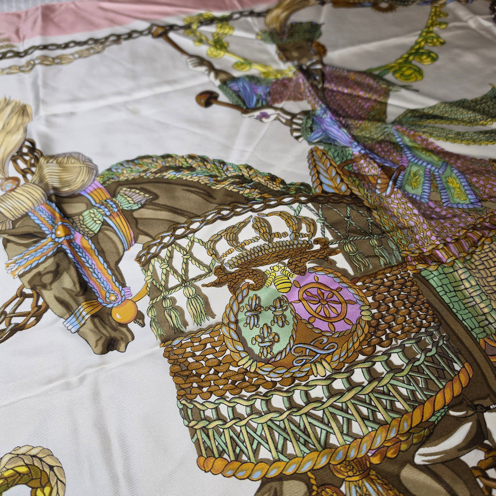 Hermès “Passementerie” Silk Scarf – 90cm Carré – Mint Condition
