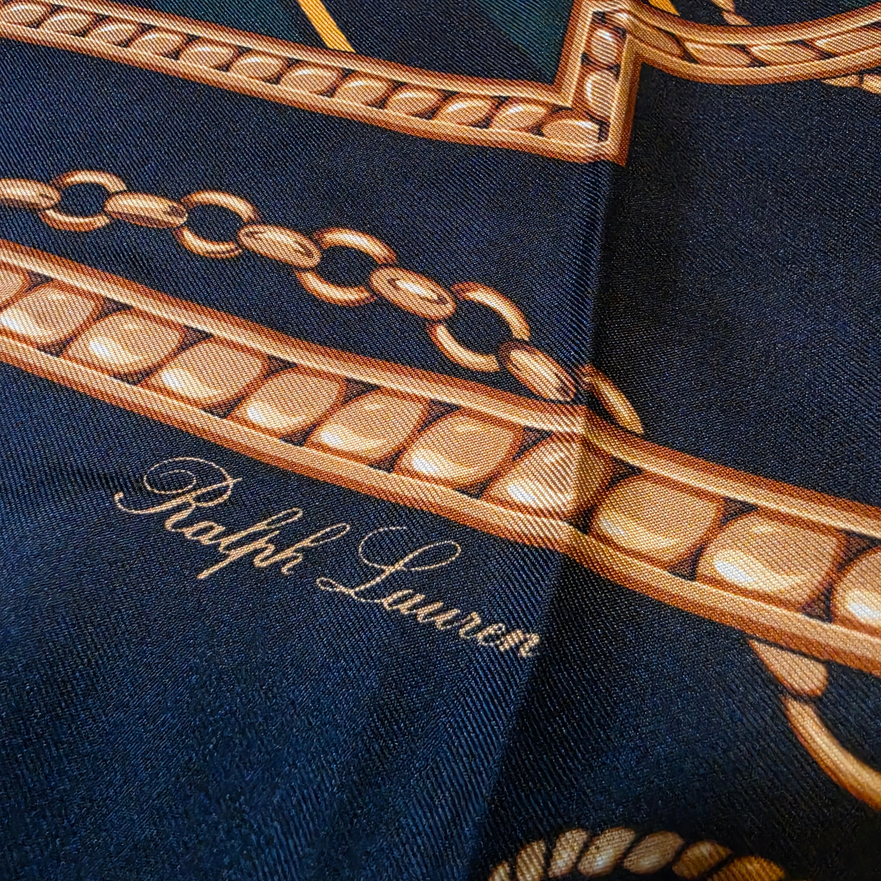 Vintage Polo Ralph Lauren Silk Scarf (signed)