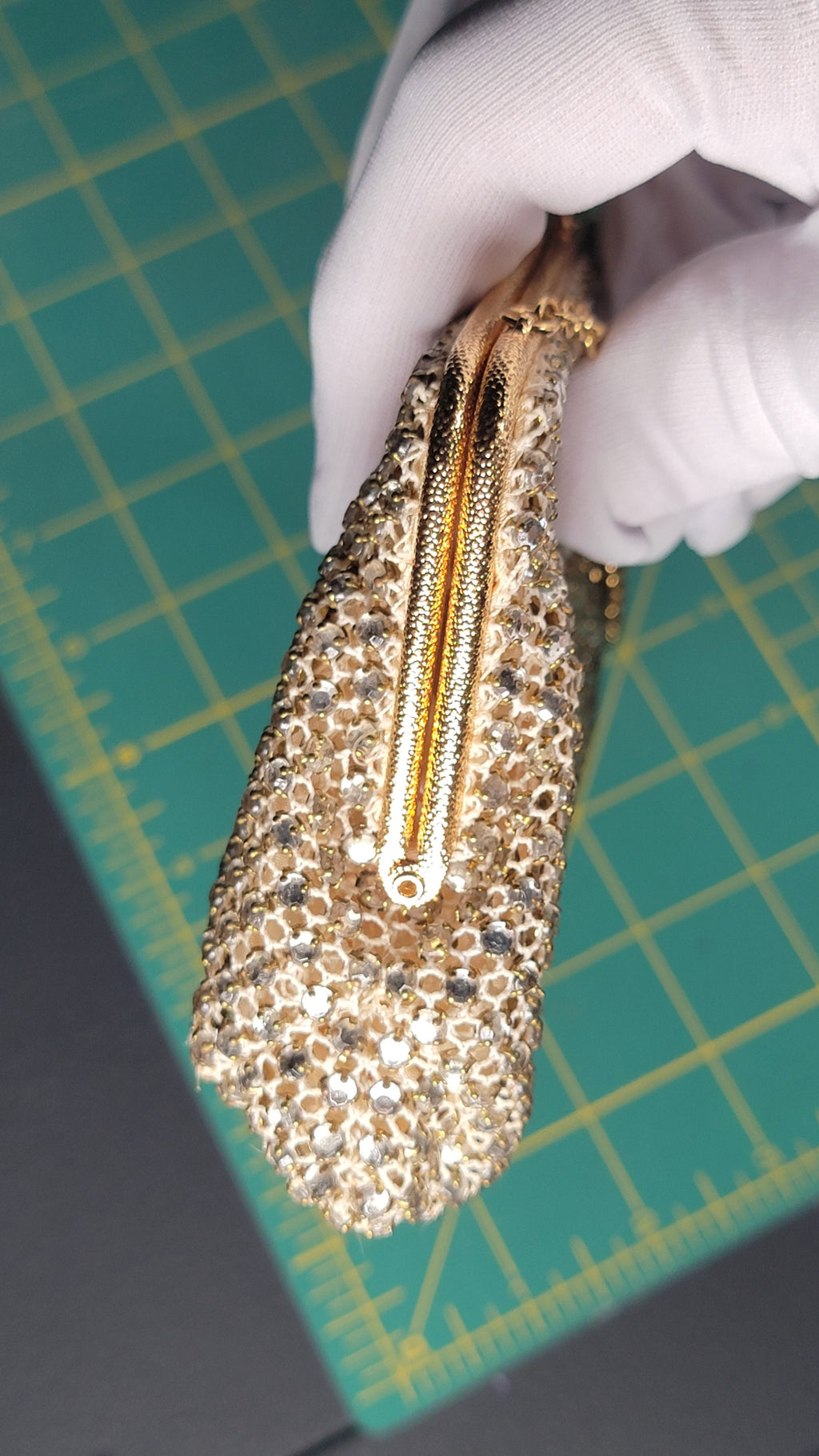 Vintage Walborg Rhinestone Purse - Made in Western Germany - Late 1950s/Early 1960s