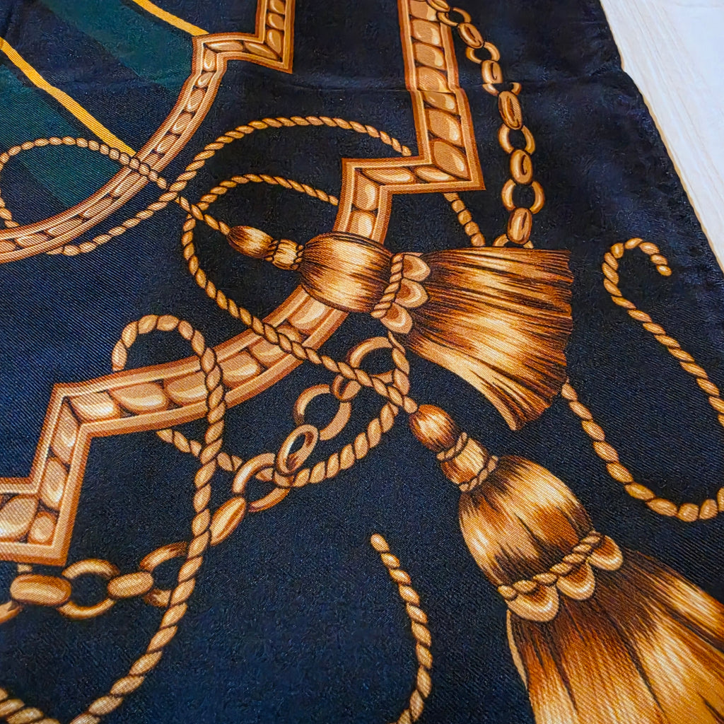 Vintage Polo Ralph Lauren Silk Scarf (signed)