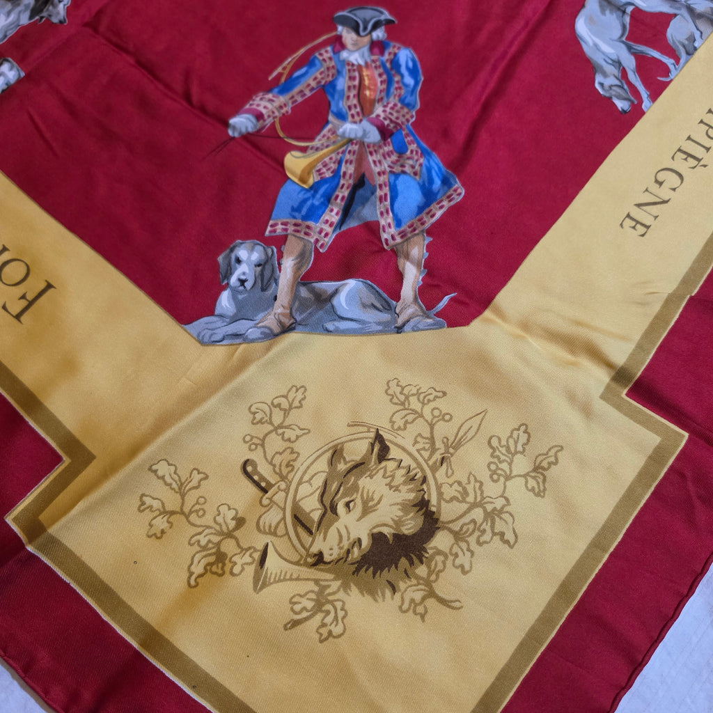 1956 Vintage Hermès "Grande Vénerie Royale" 90cm Silk Scarf (Rare First Edition)