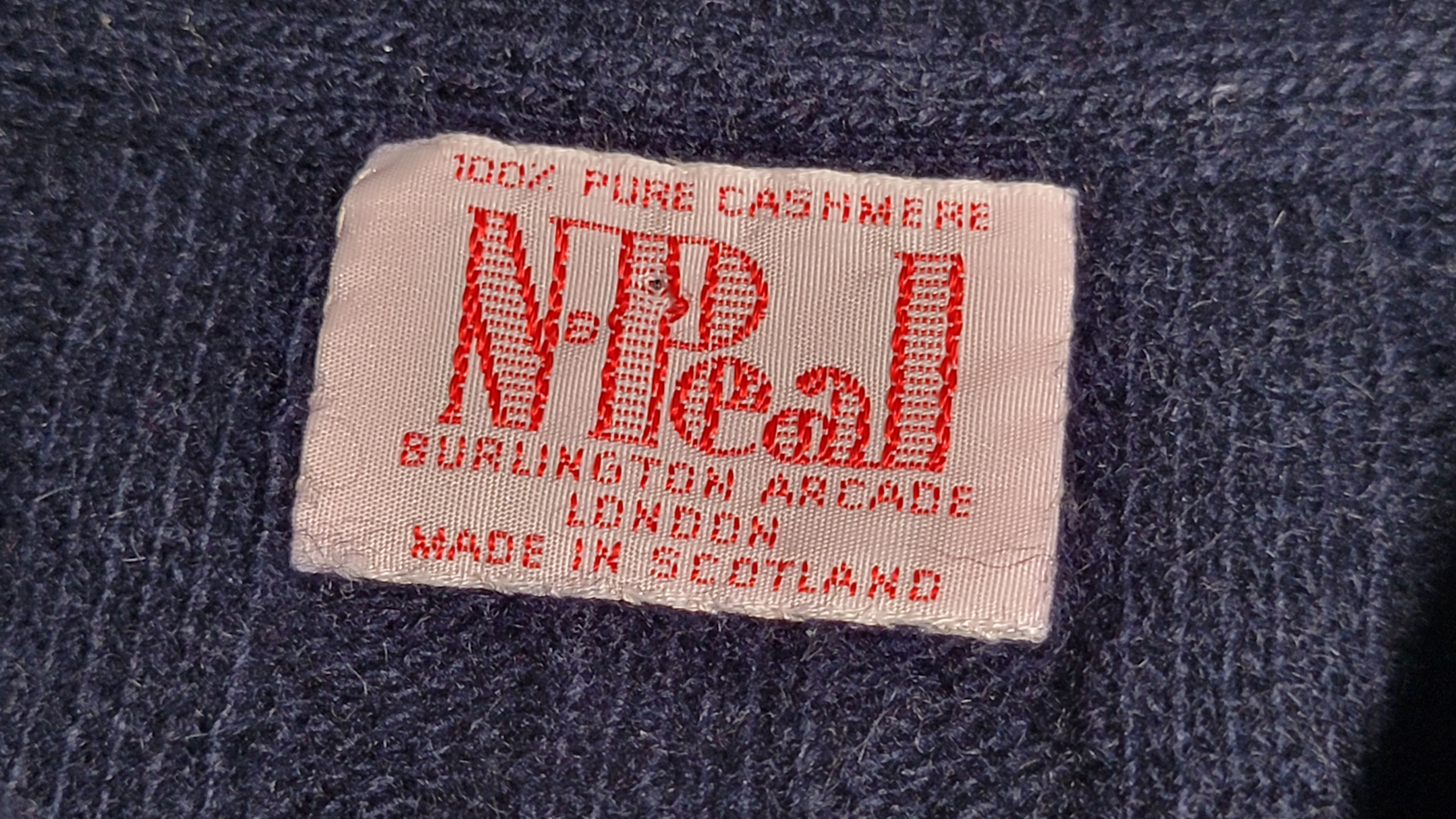 N. Peal Women's Vintage Cashmere Pullover — c. 1970s, Made in Scotland