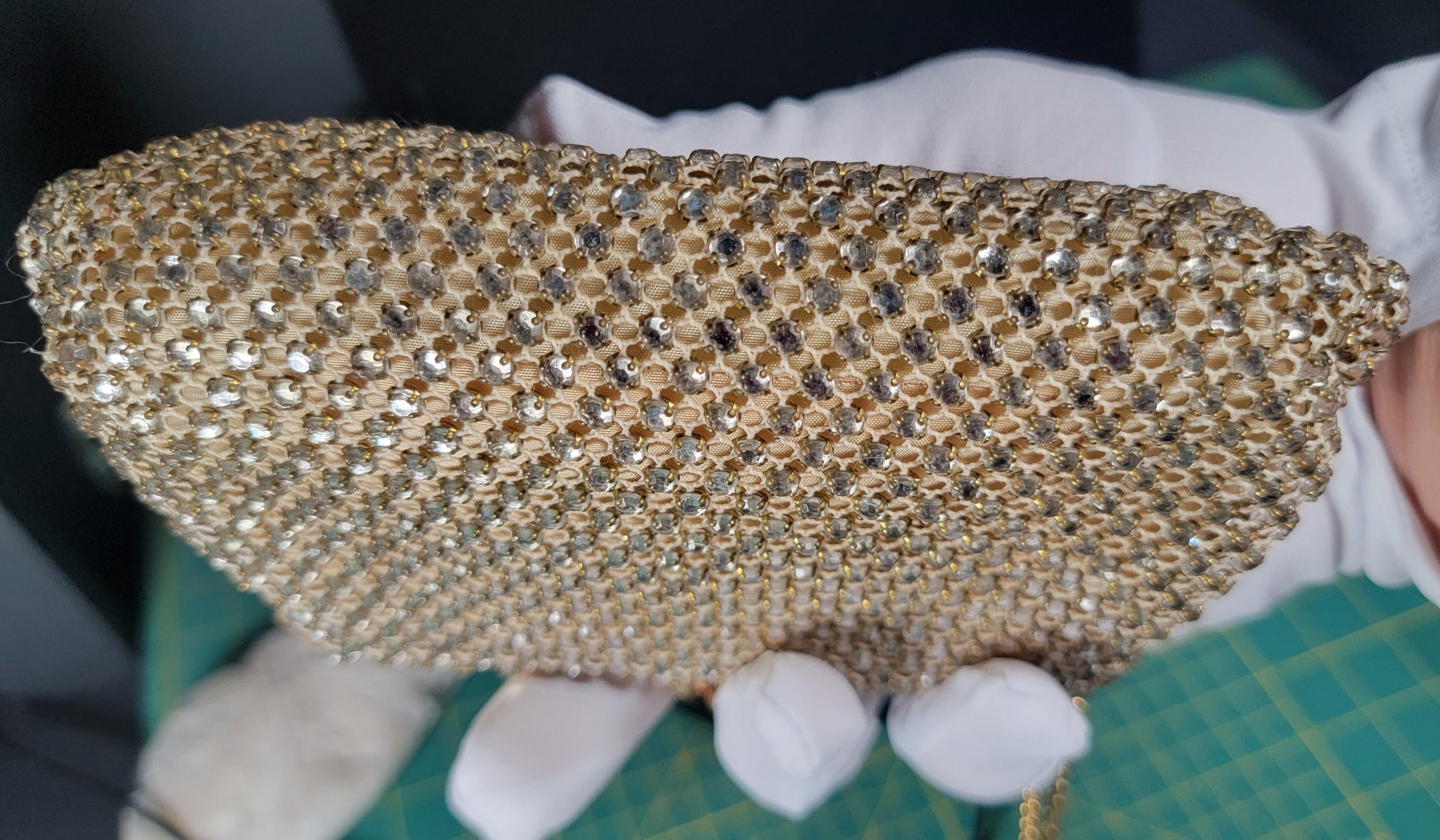 Vintage Walborg Rhinestone Purse - Made in Western Germany - Late 1950s/Early 1960s