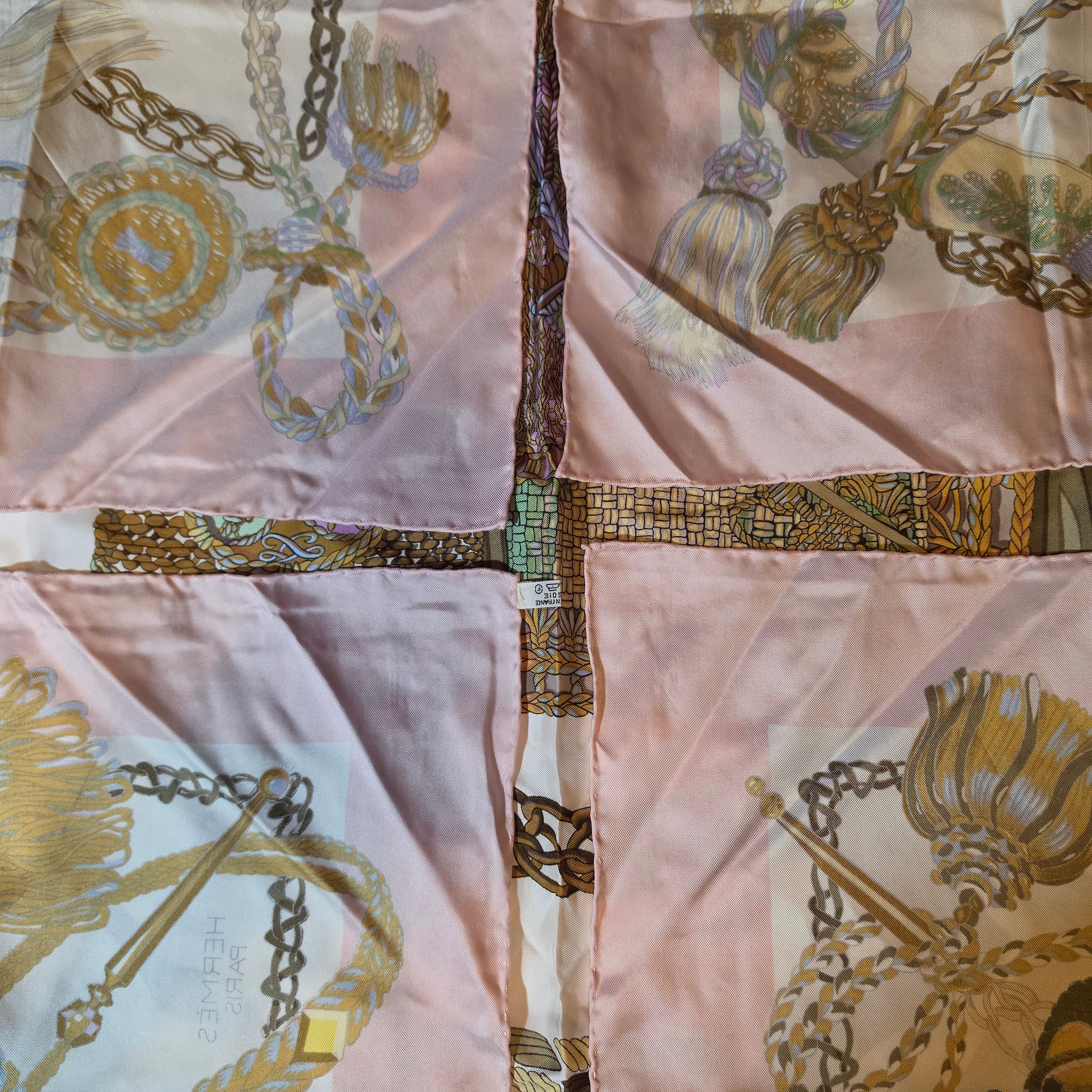Hermès “Passementerie” Silk Scarf – 90cm Carré – Mint Condition
