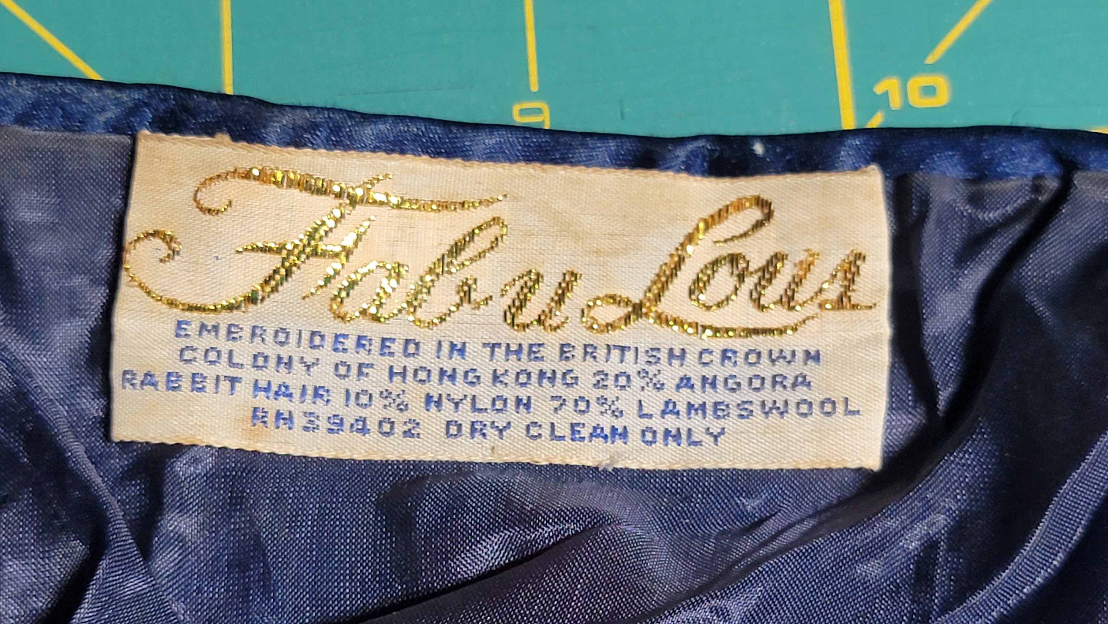 Vintage Fabu Lous Embroidered Cherry Cardigan - 1950s-60s Hong Kong