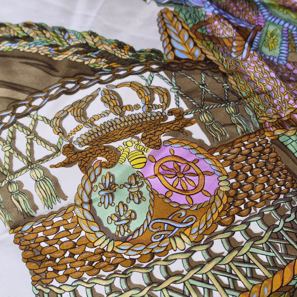 Hermès “Passementerie” Silk Scarf – 90cm Carré – Mint Condition