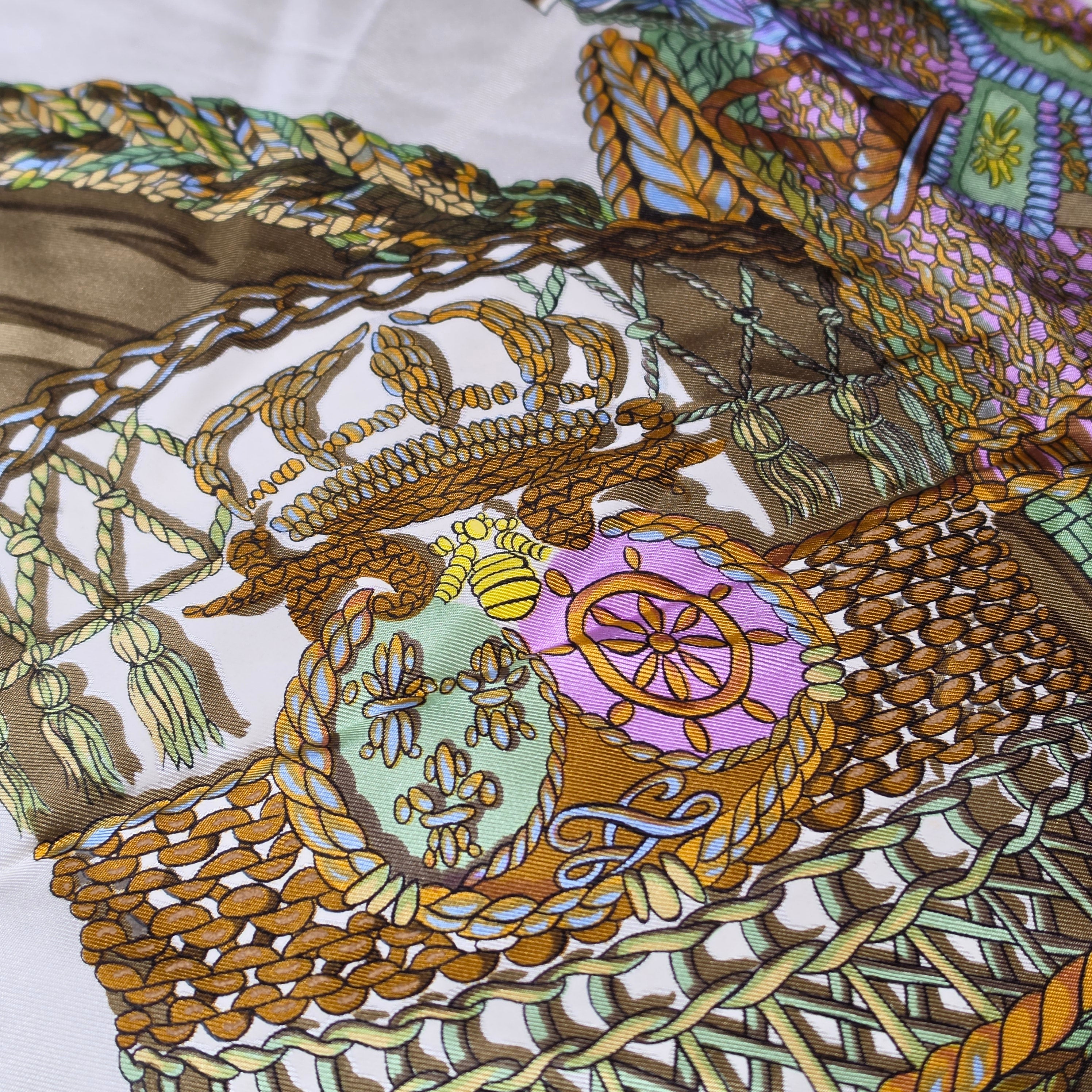 Hermès “Passementerie” Silk Scarf – 90cm Carré – Mint Condition