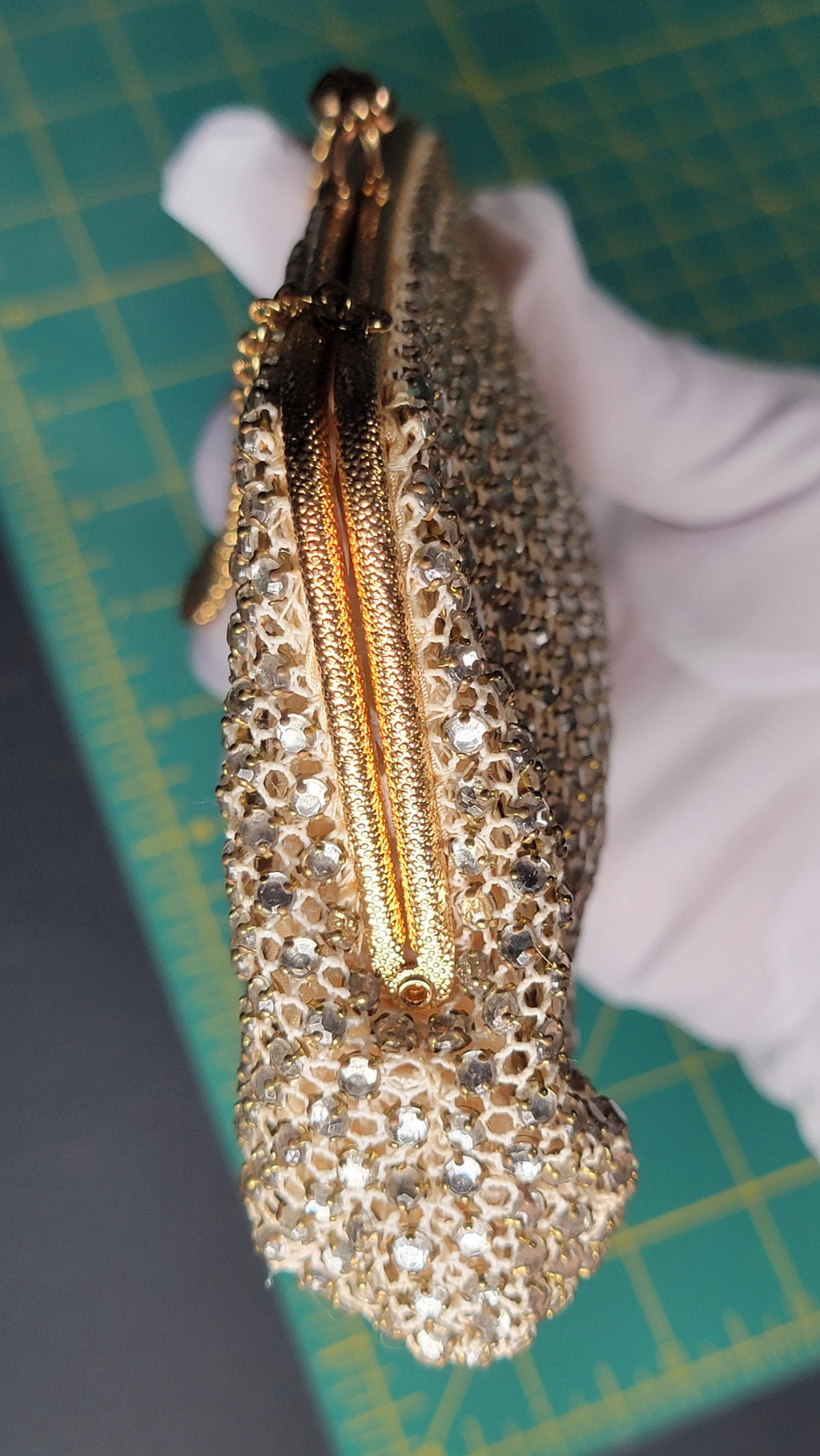 Vintage Walborg Rhinestone Purse - Made in Western Germany - Late 1950s/Early 1960s
