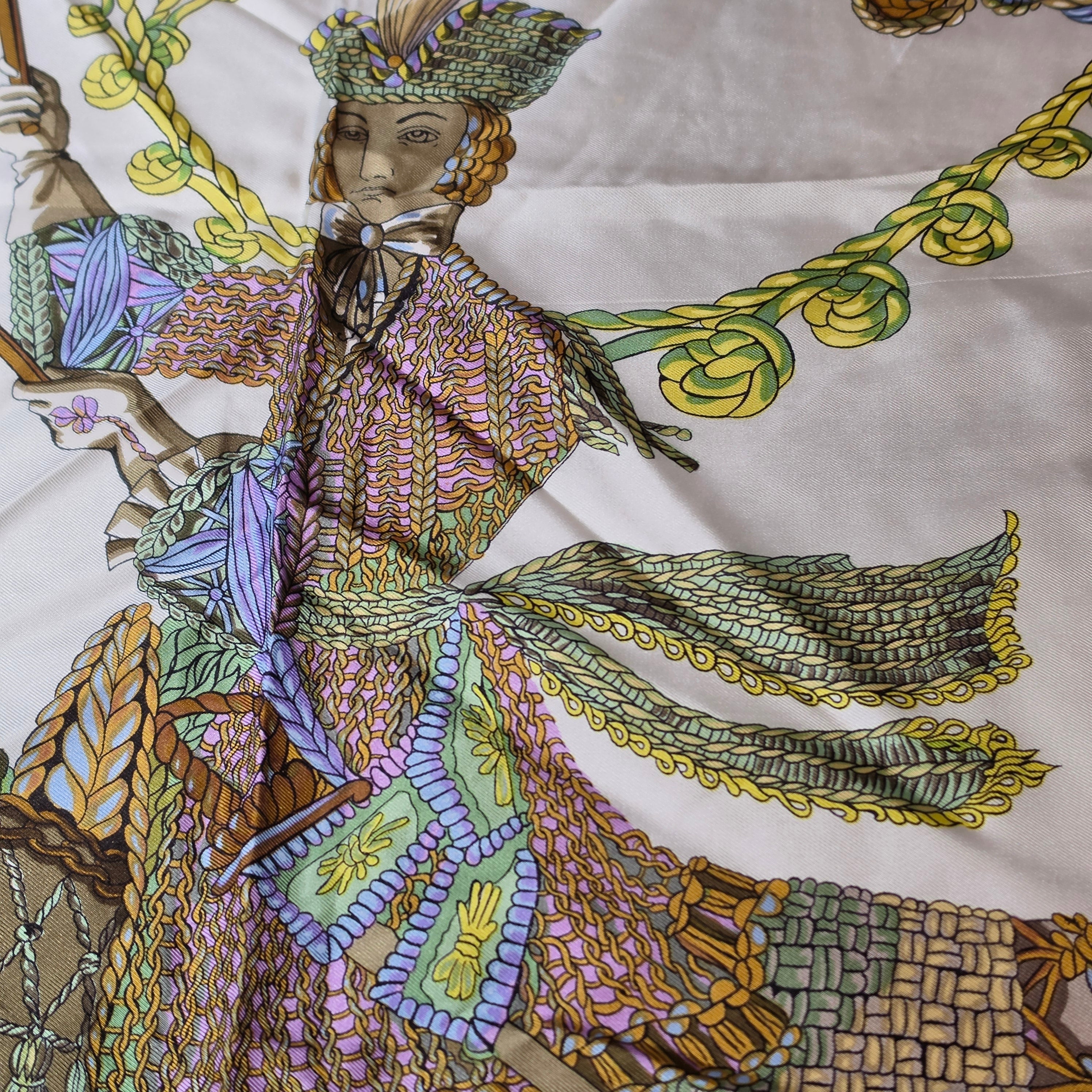 Hermès “Passementerie” Silk Scarf – 90cm Carré – Mint Condition