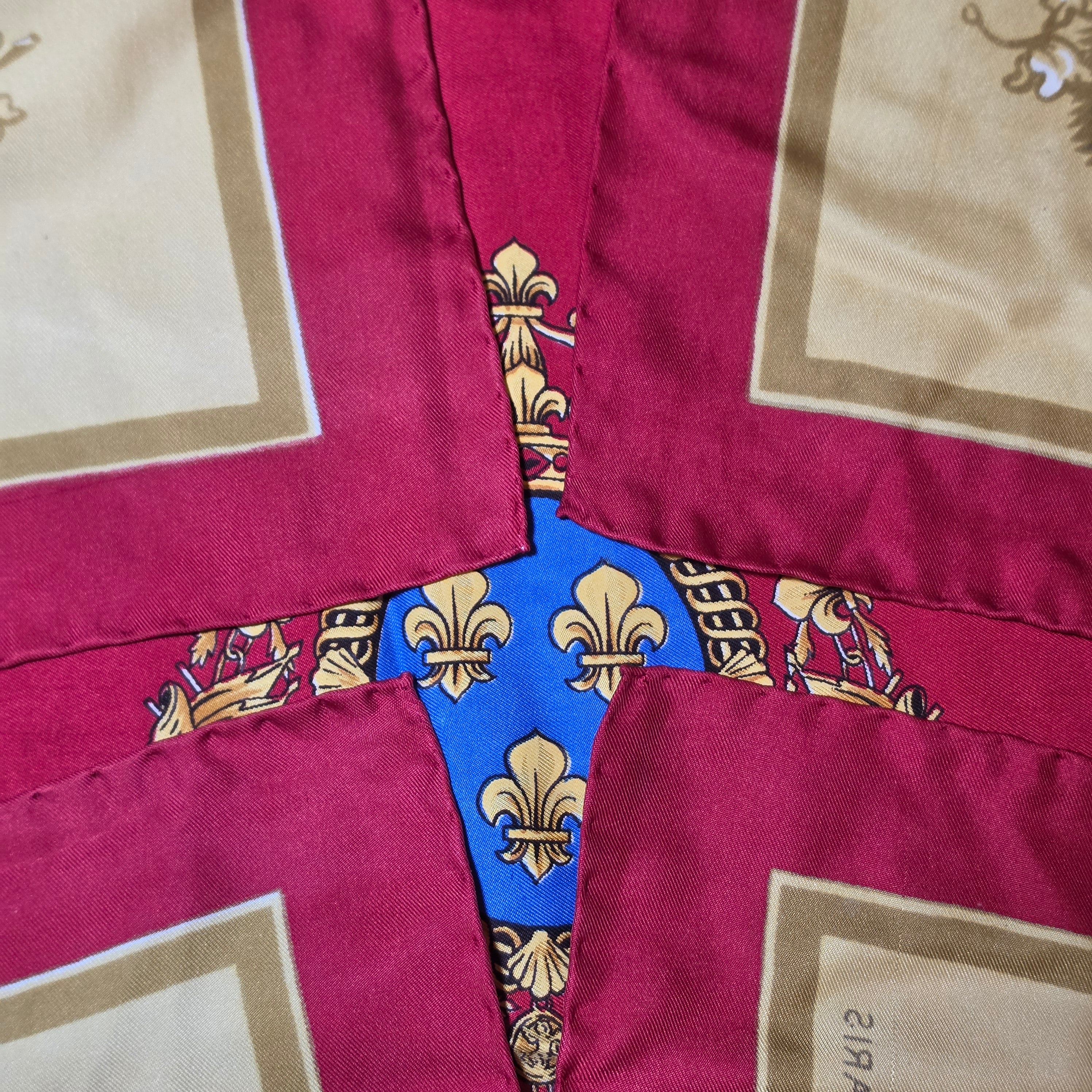 1956 Vintage Hermès "Grande Vénerie Royale" 90cm Silk Scarf (Rare First Edition)
