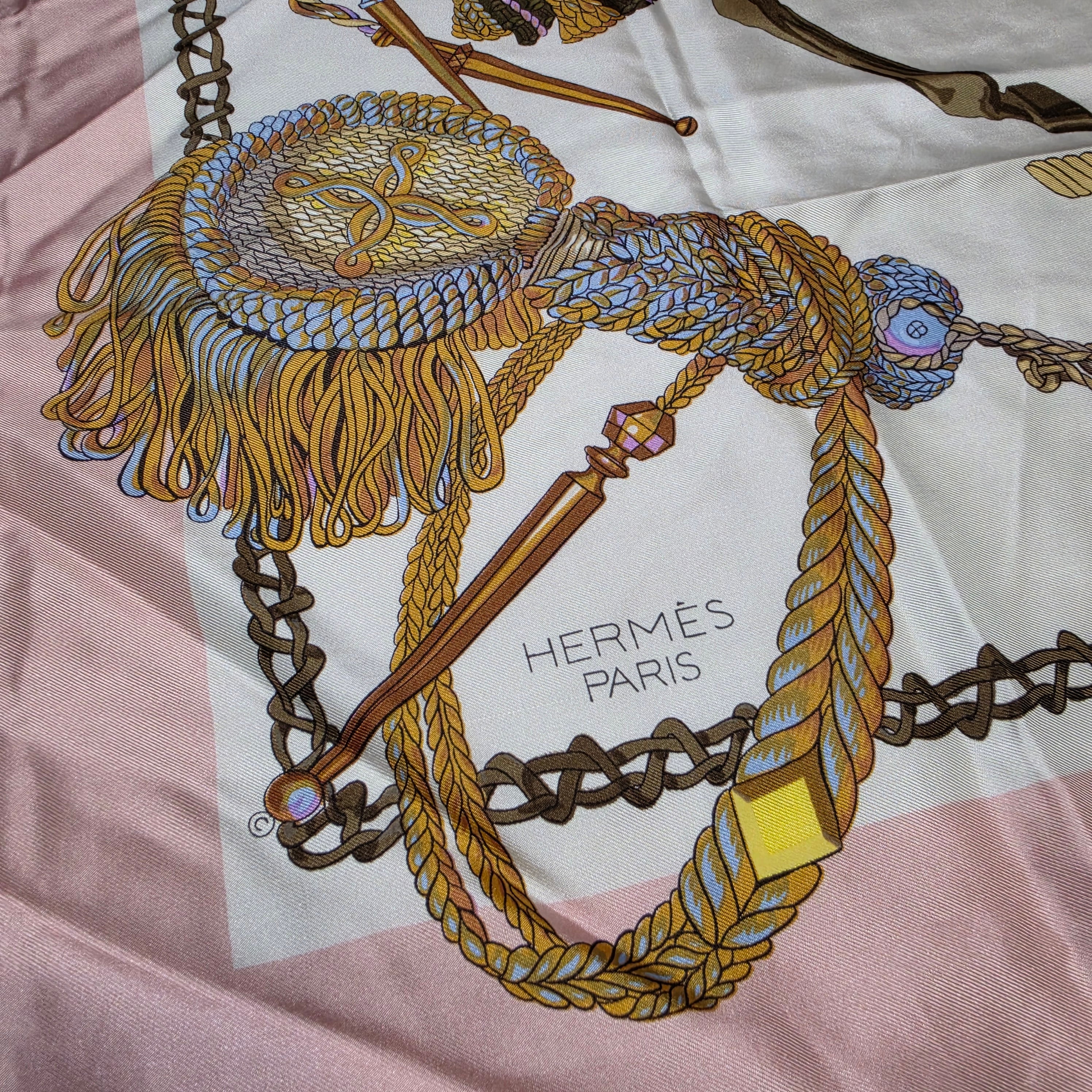 Hermès “Passementerie” Silk Scarf – 90cm Carré – Mint Condition